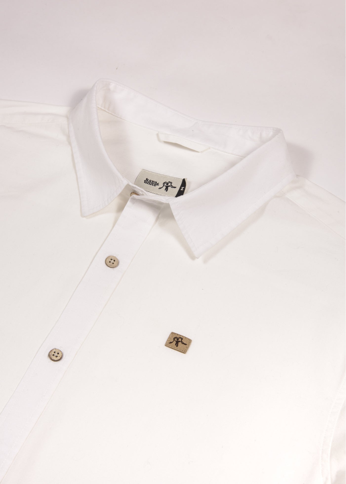 Camisa Clásica Manga Larga Algodón Hombre - Crema Light Gray