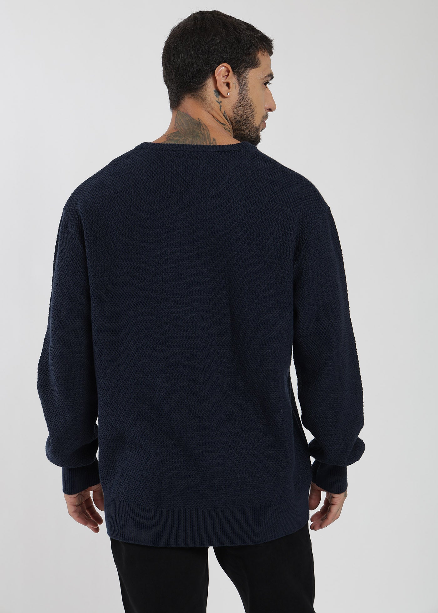 Chaleco Tejido Cuello Redondo Basic Hombre