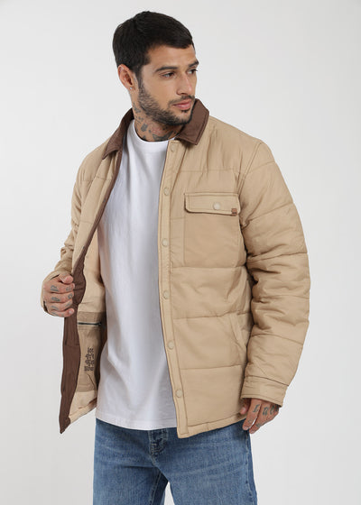 Chaqueta Acolchada Nylon Yuka Hombre - Caqui Lavender