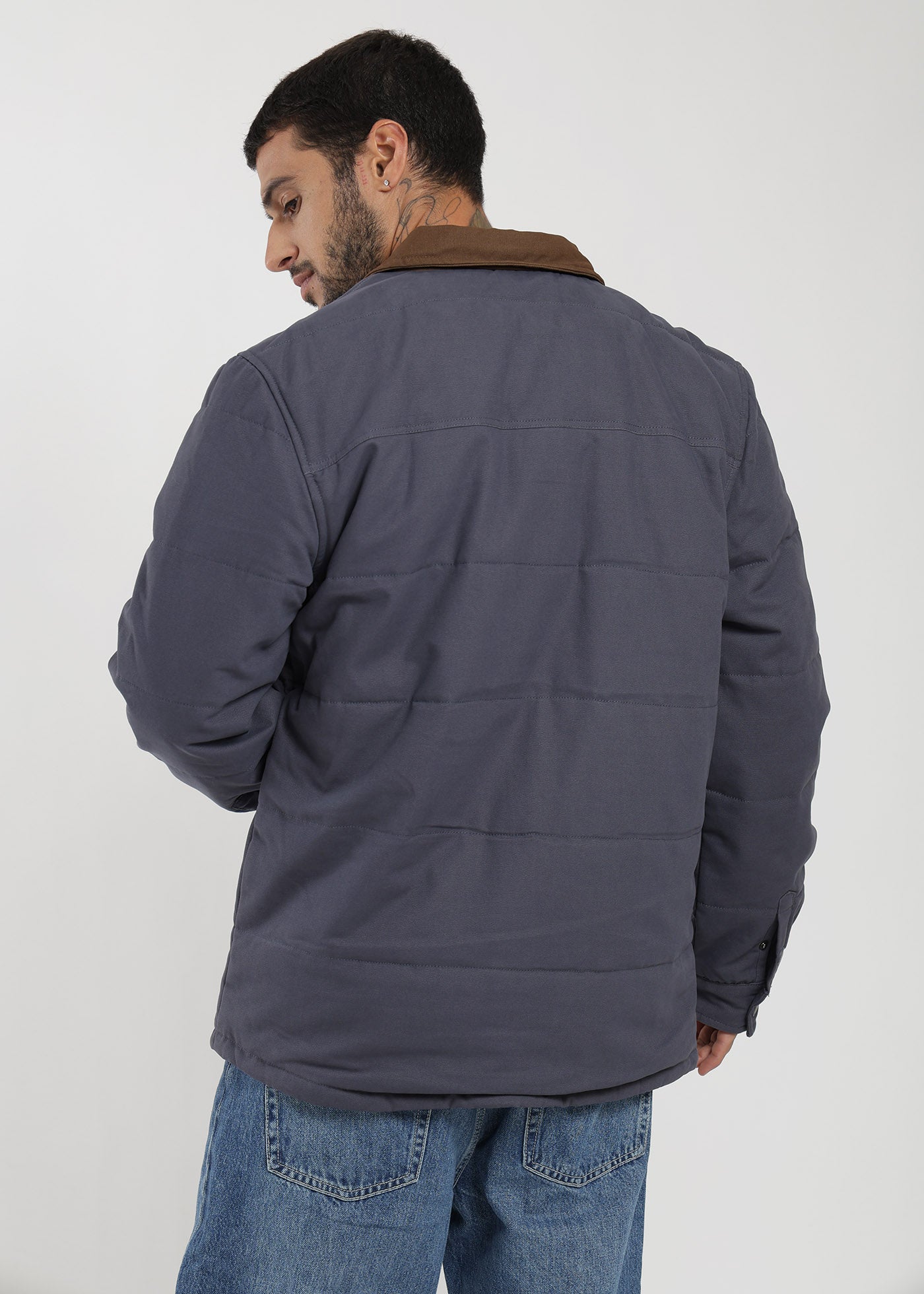 Chaqueta Acolchada Yuka Canvas Hombre - Navy Dark Slate Gray