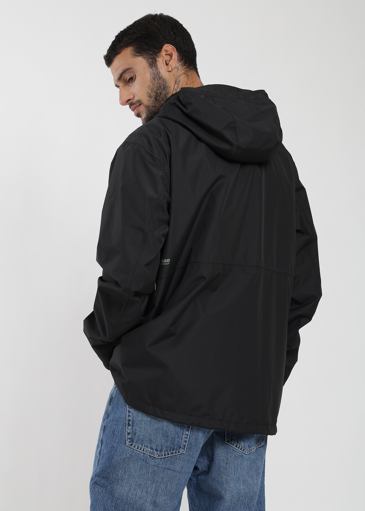 Chaqueta Cortaviento Nortazo Hombre Negro #Color_Negro