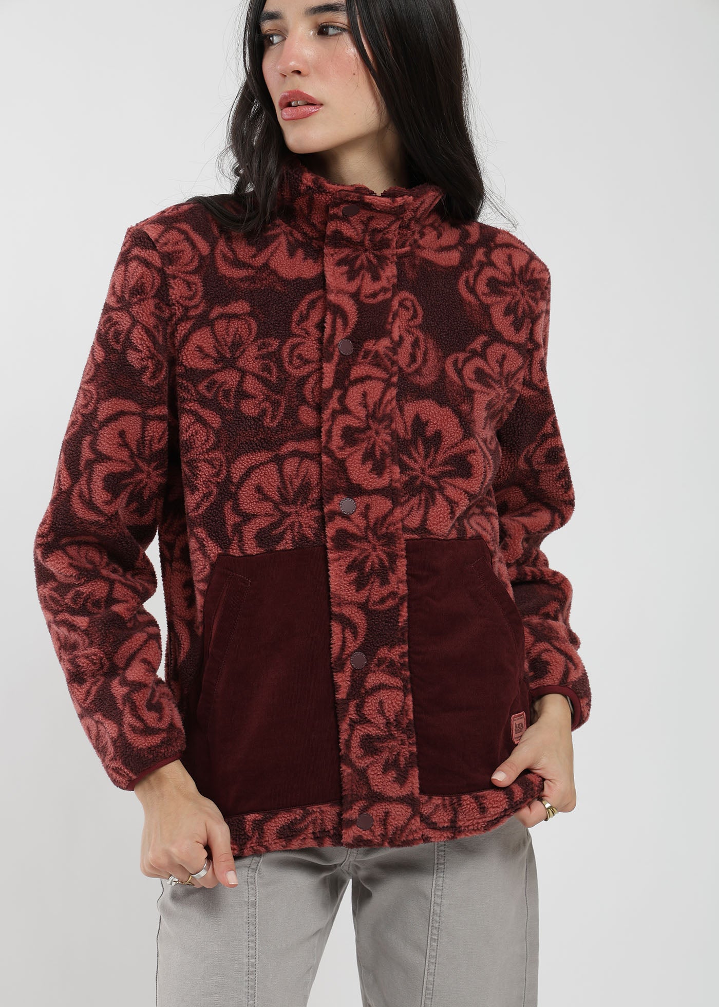 Chiporro Diseño Mix Fabric Mujer - Fucsia