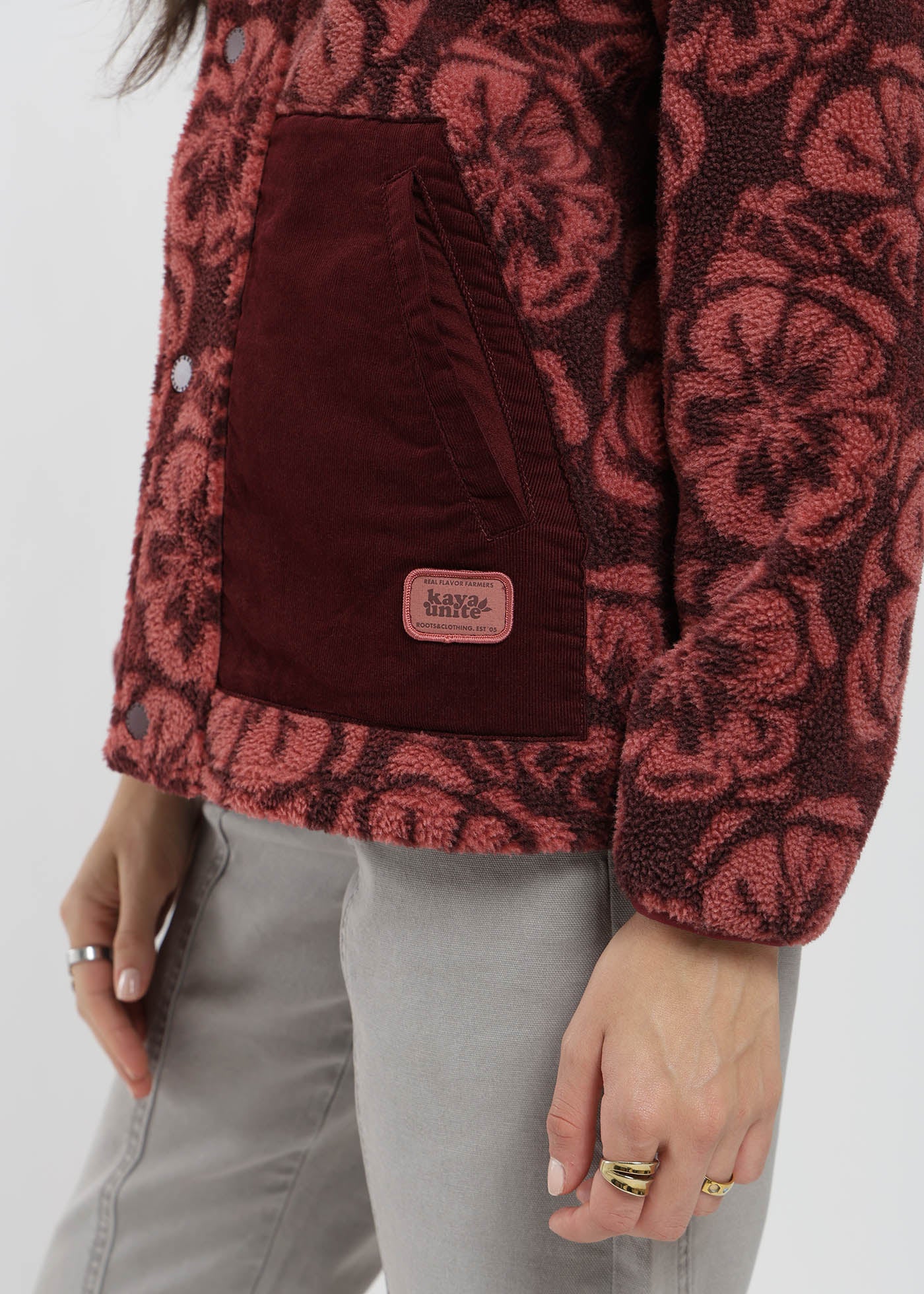 Chiporro Diseño Mix Fabric Mujer - Fucsia