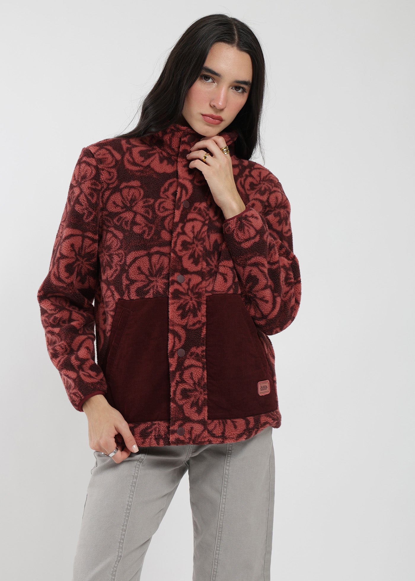 Chiporro Diseño Mix Fabric Mujer - Fucsia