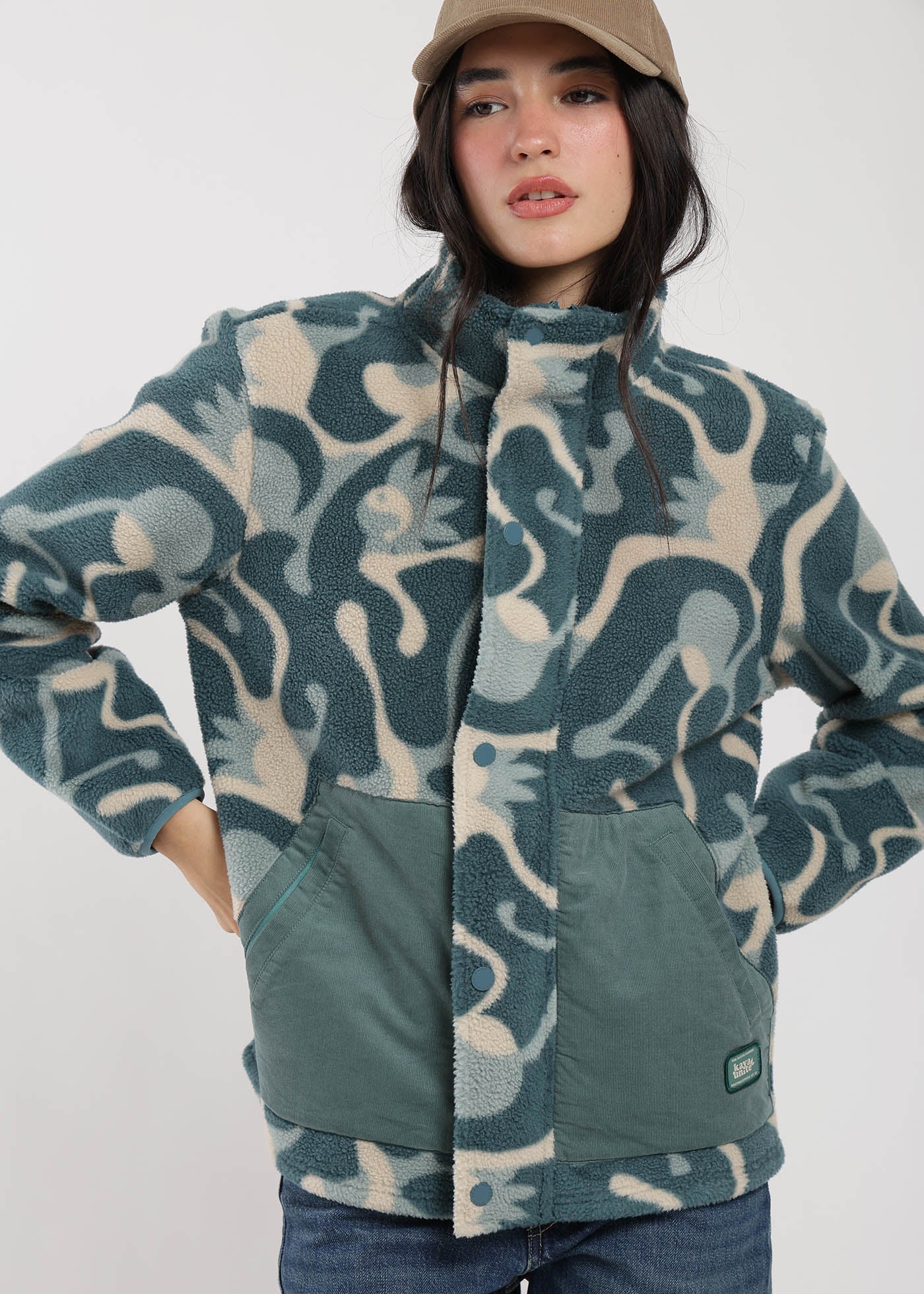 Chiporro Diseño Mix Fabric Mujer - Verde