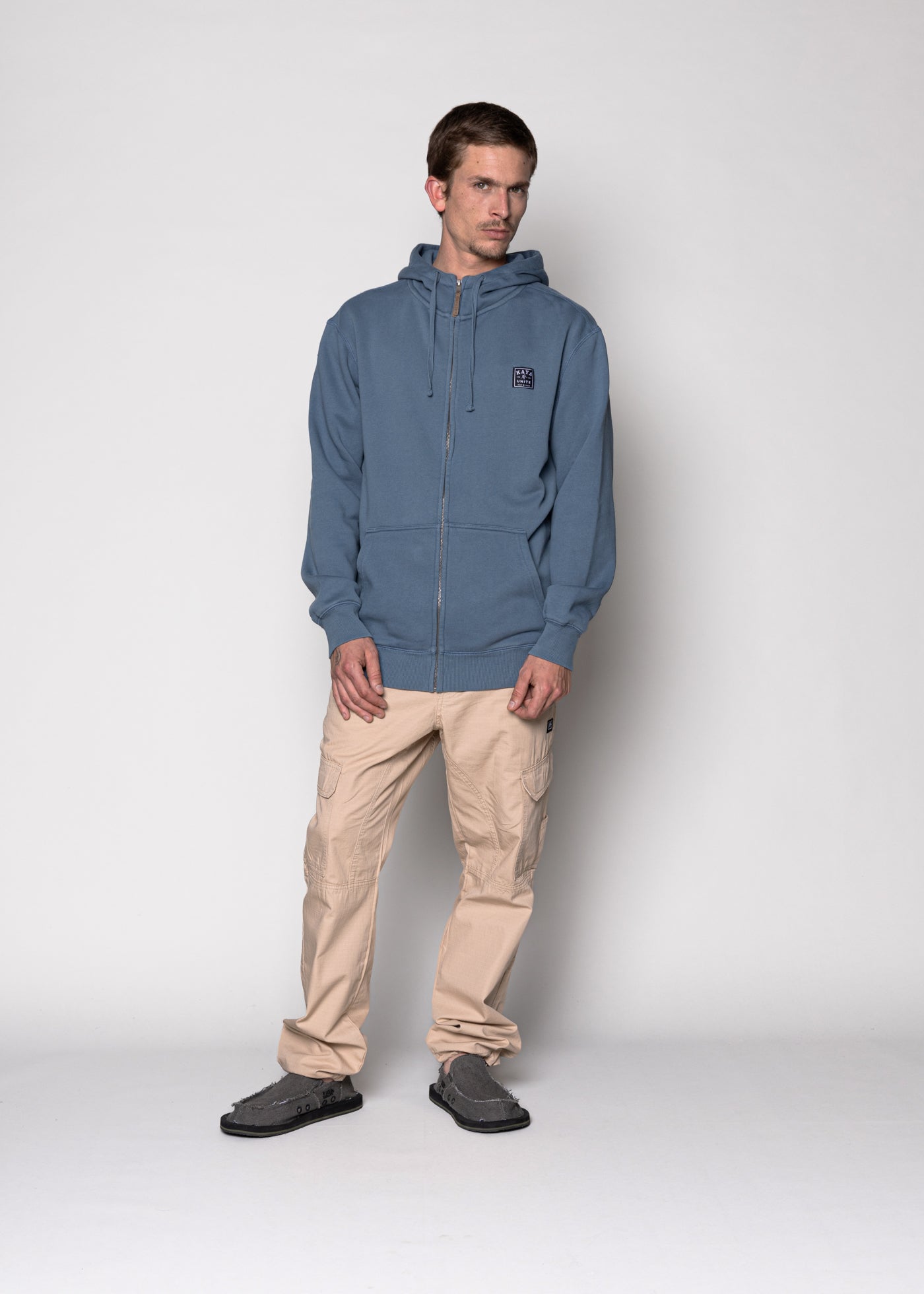 Polerón Full Zip Daily Lt Blue