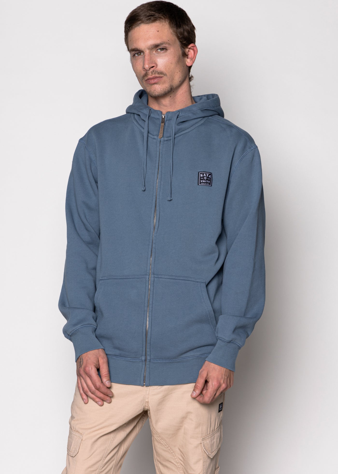Polerón Full Zip Daily Lt Blue