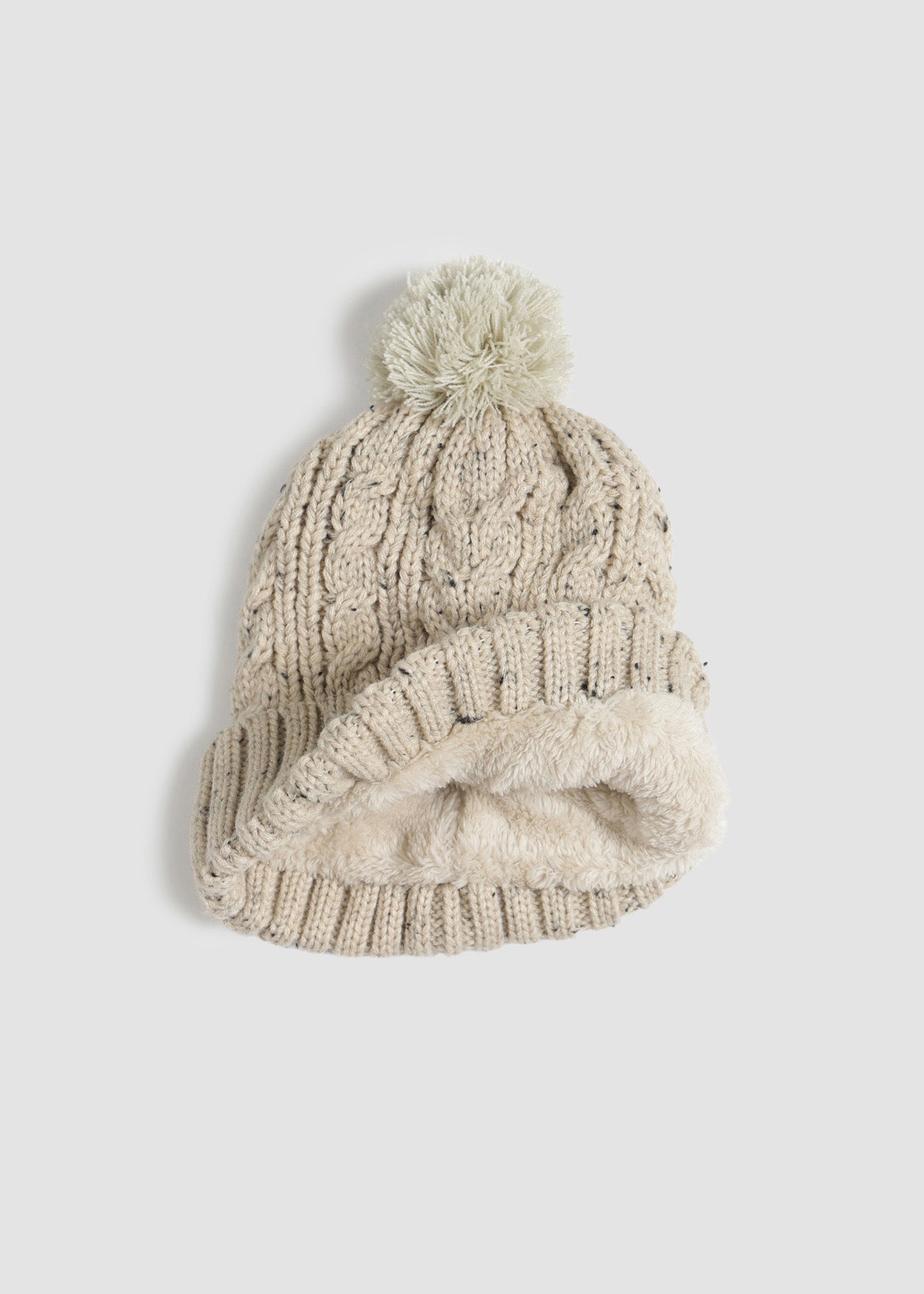 Gorro Beanie Snow Melange - Blanco