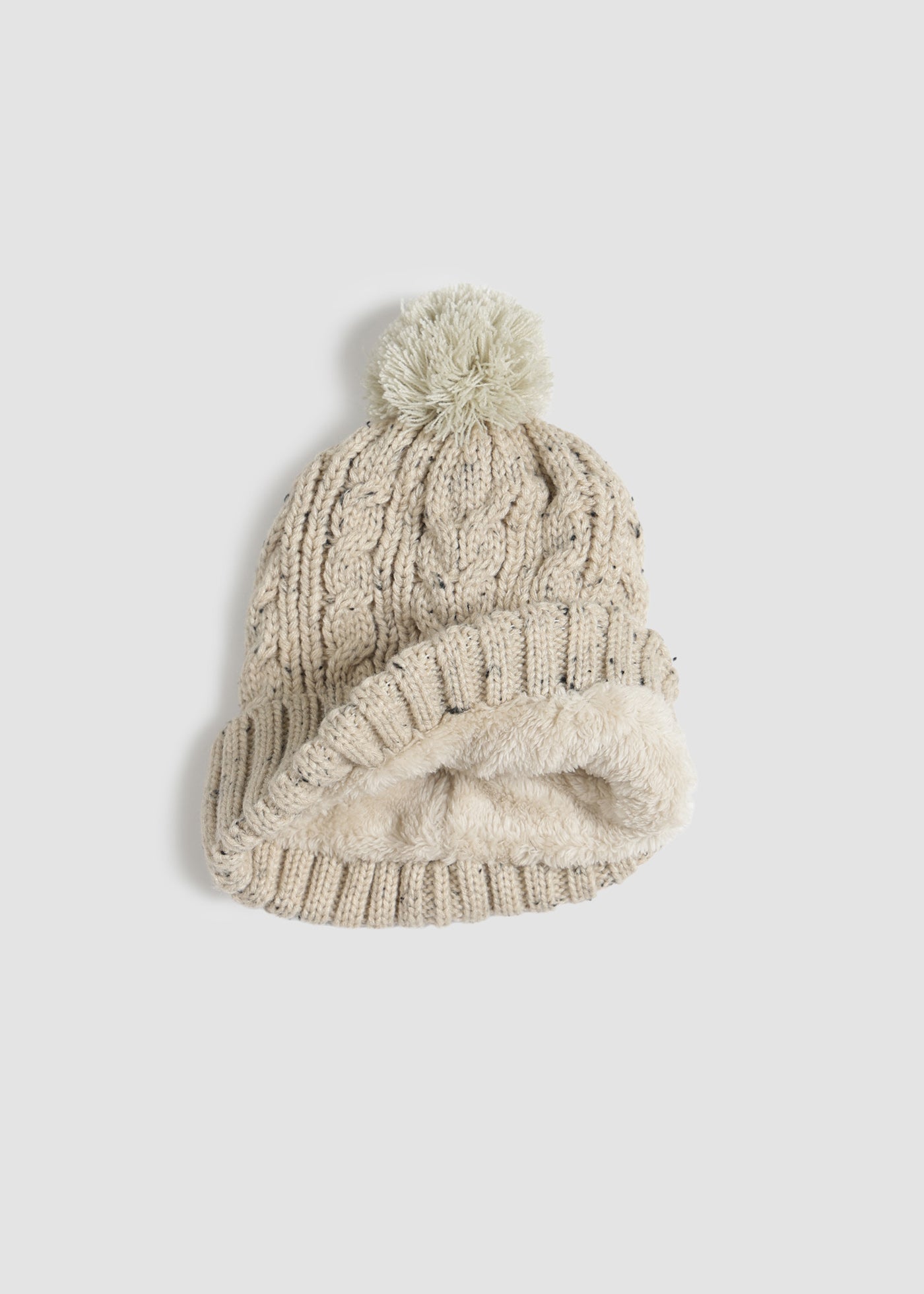 Gorro Beanie Snow Melange Niños - Blanco