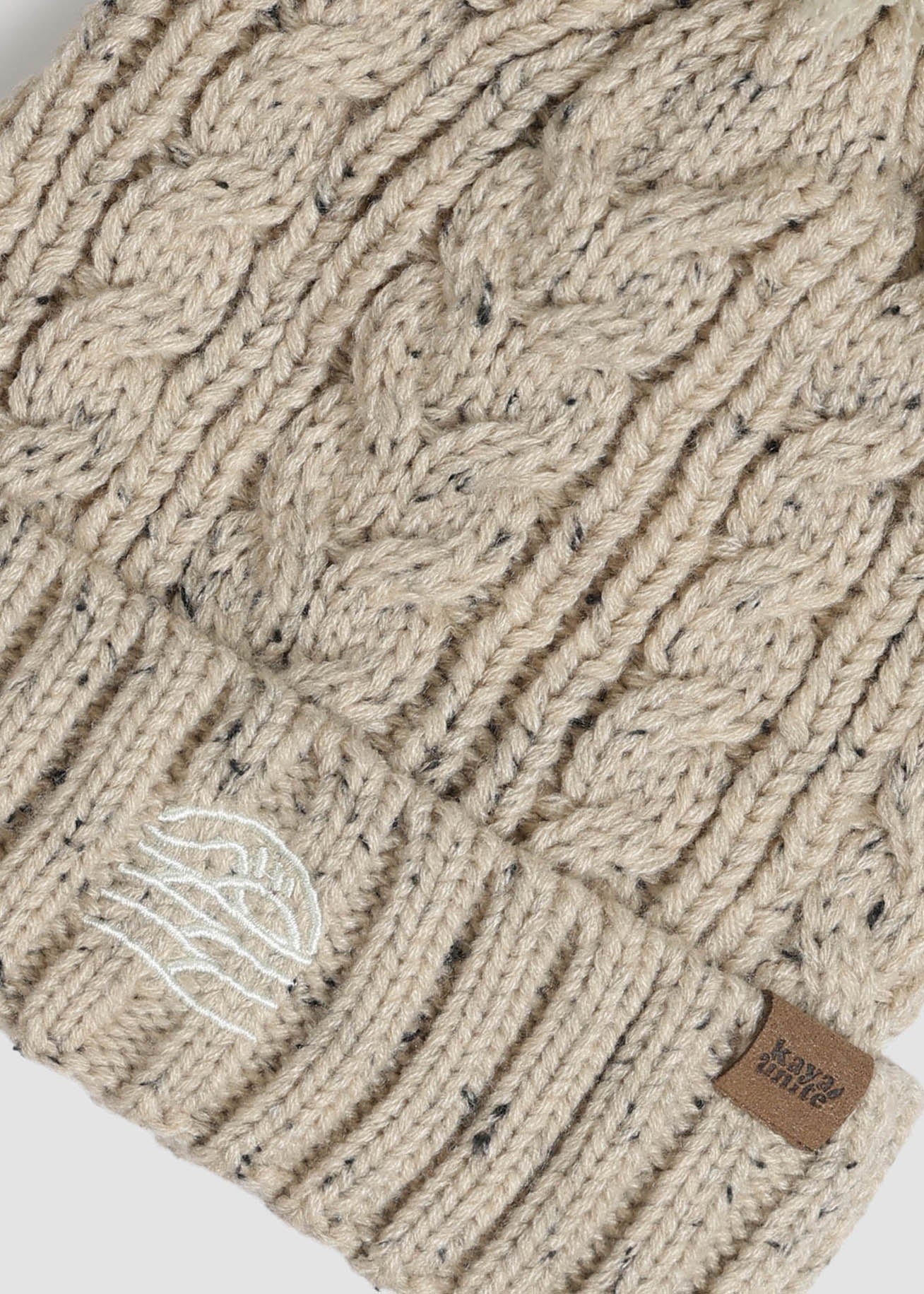 Gorro Beanie Snow Melange Niños - Blanco