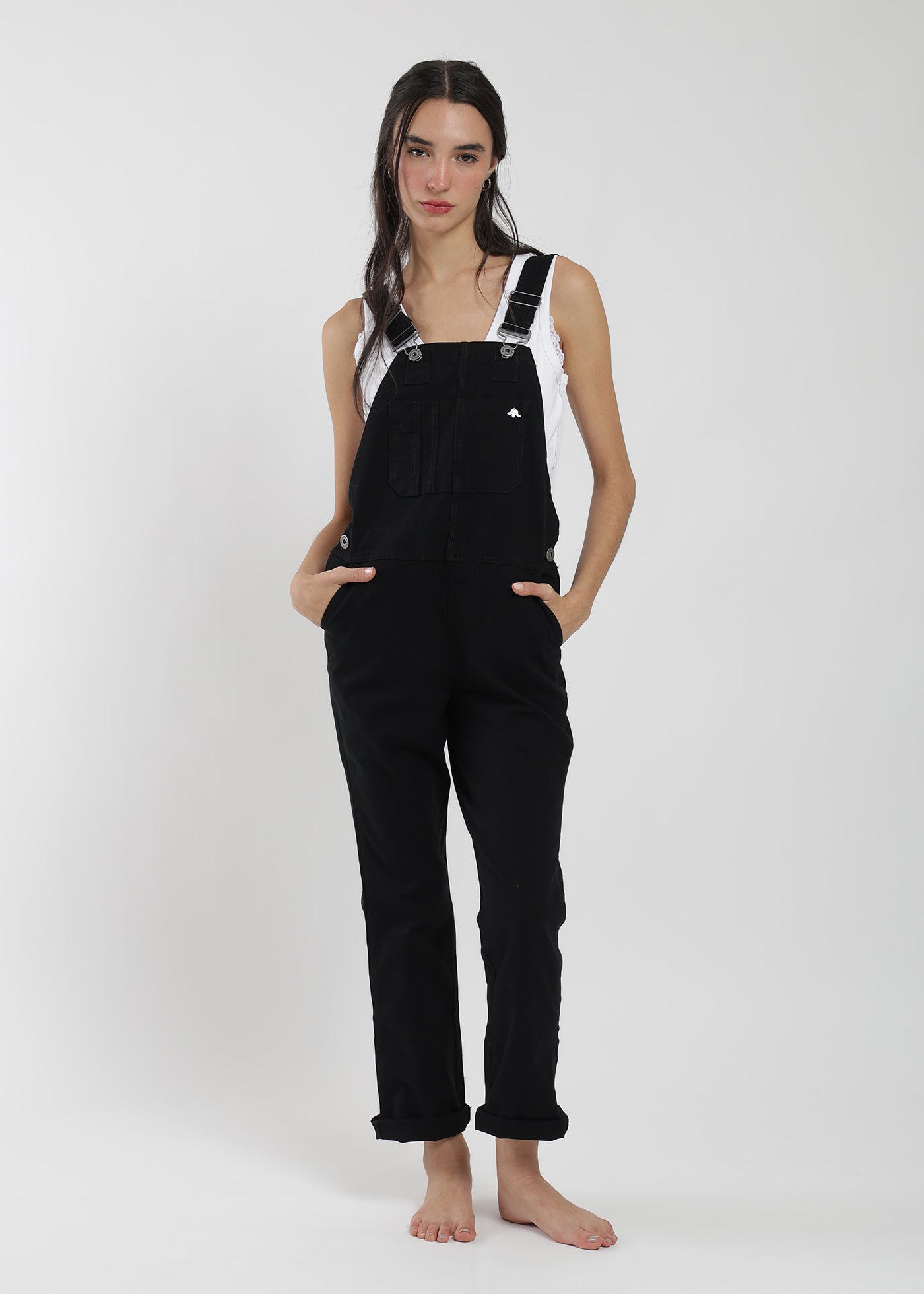 Jardinera Canvas Flex Mujer Light Gray #Color_Negro