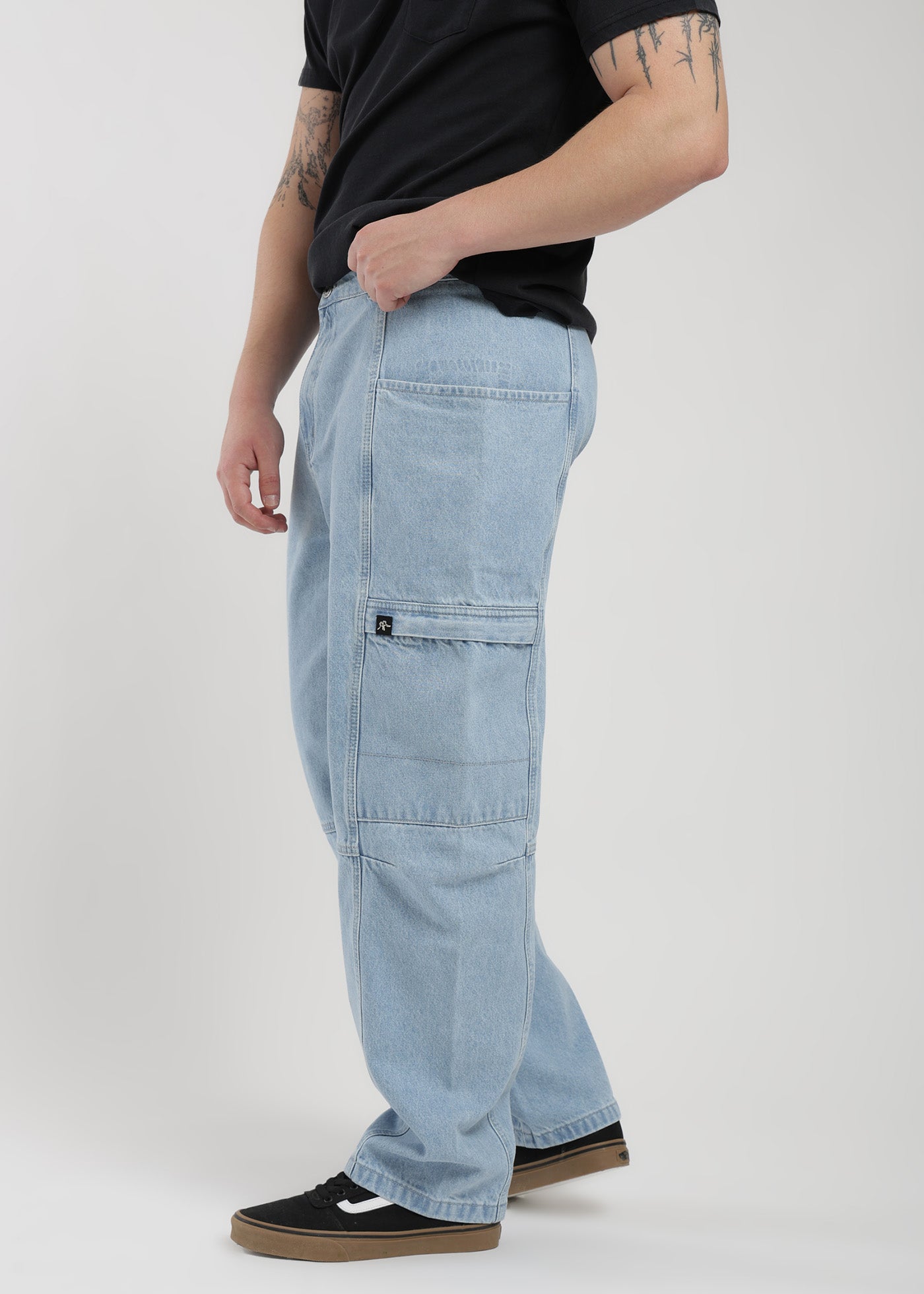 Pantalón Baggy Hombre - Azul