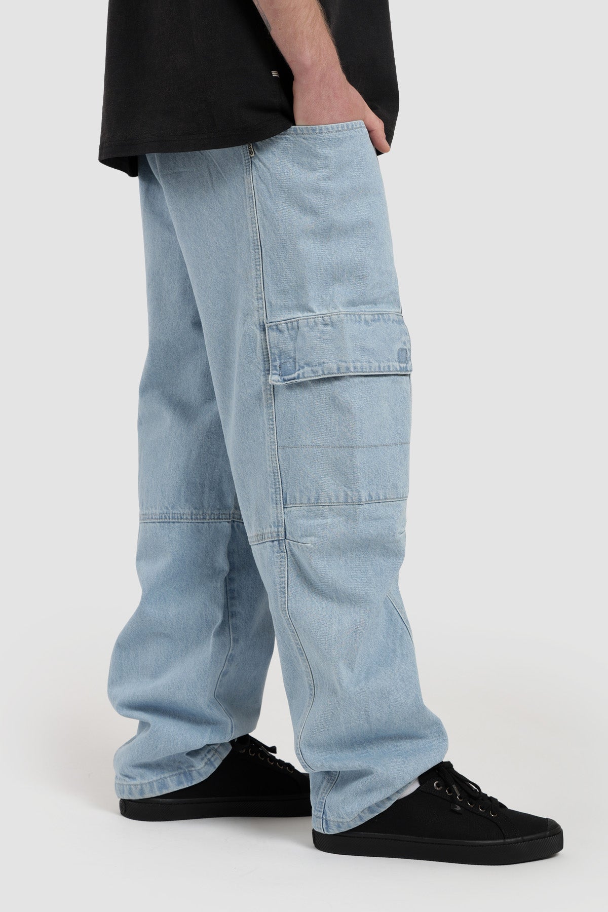 Pantalón Baggy Hombre - Azul