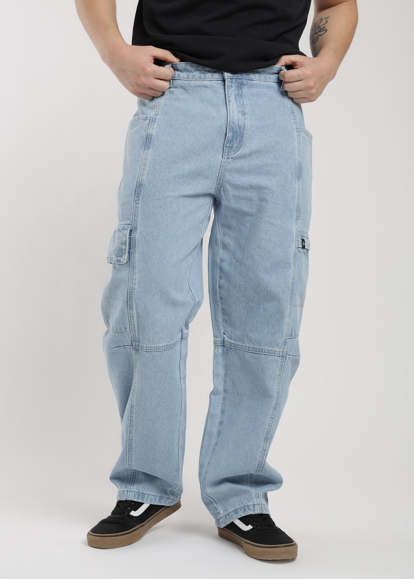 Pantalón Baggy Hombre - Azul