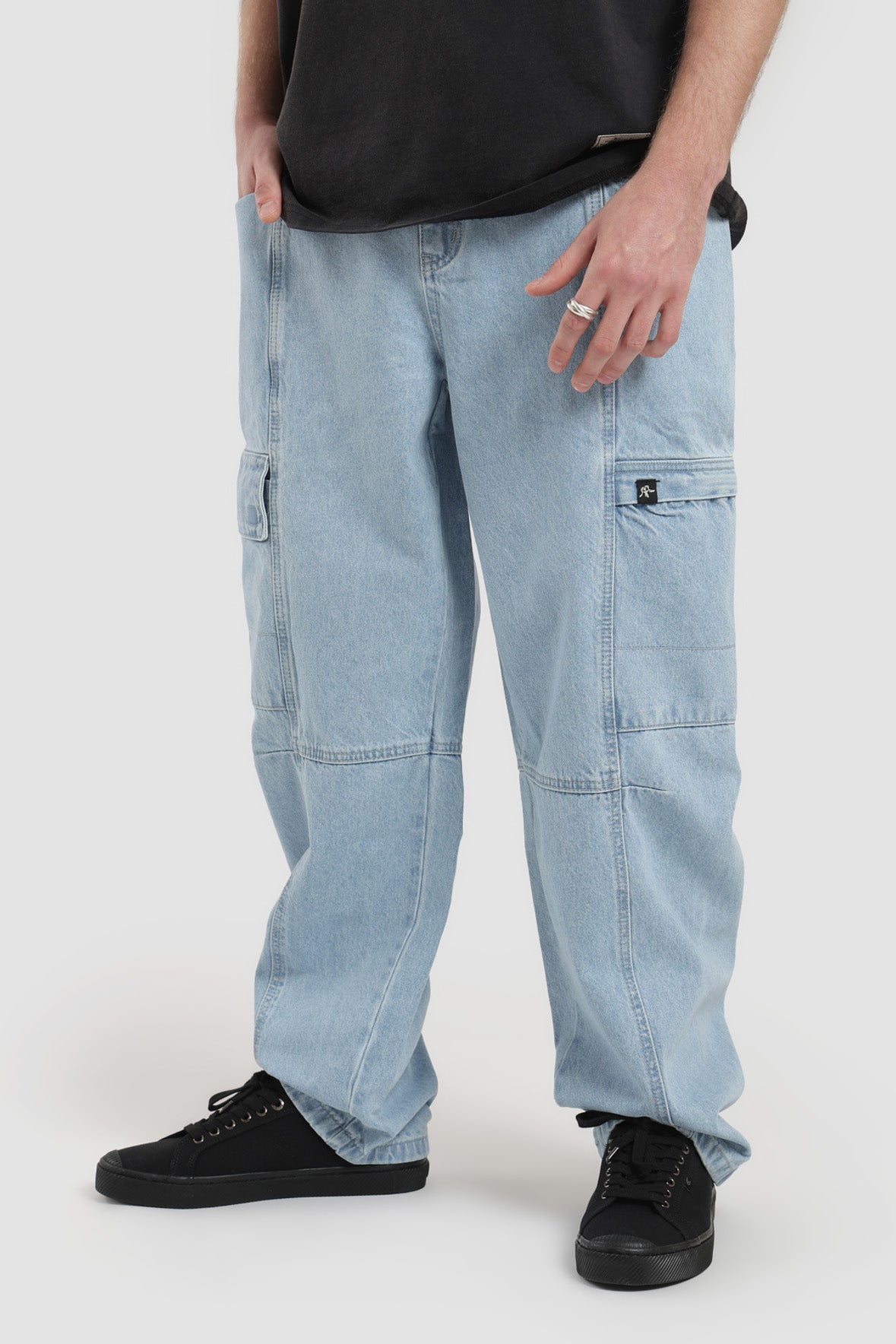 Pantalón Baggy Hombre - Azul