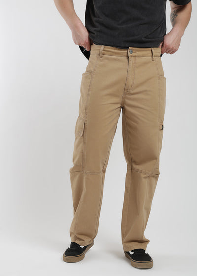 Pantalón Baggy Hombre - Café