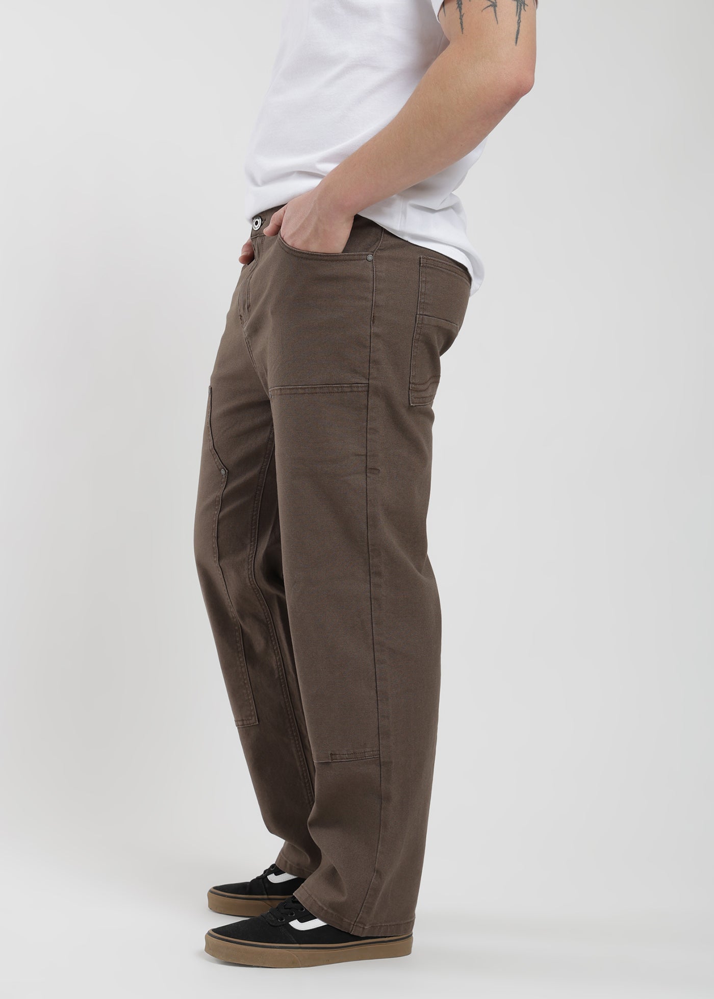 Pantalón Recto Farmer Daily Hombre - Café