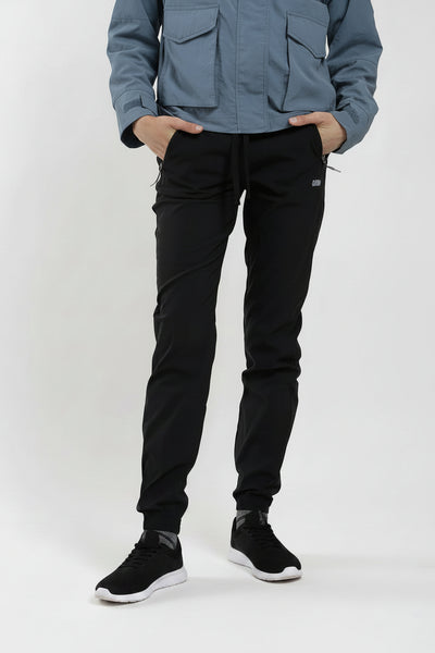 Pantalón Slim Nylon Hikking Mujer Light Gray #Color_Negro