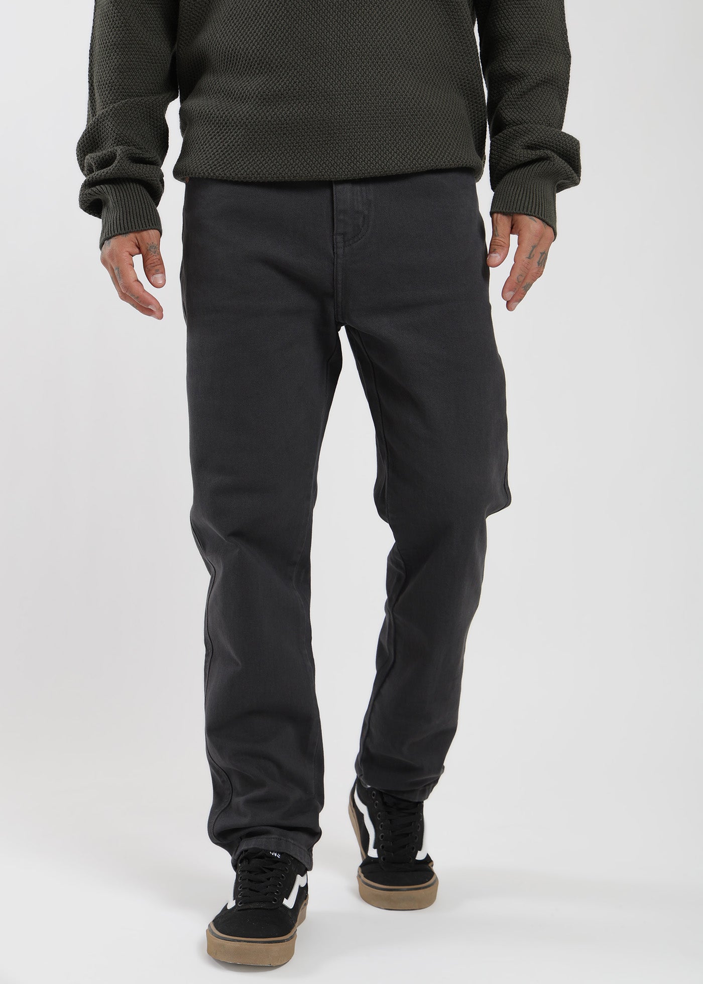 Pantalón Slim Twill Daily Hombre - Gris
