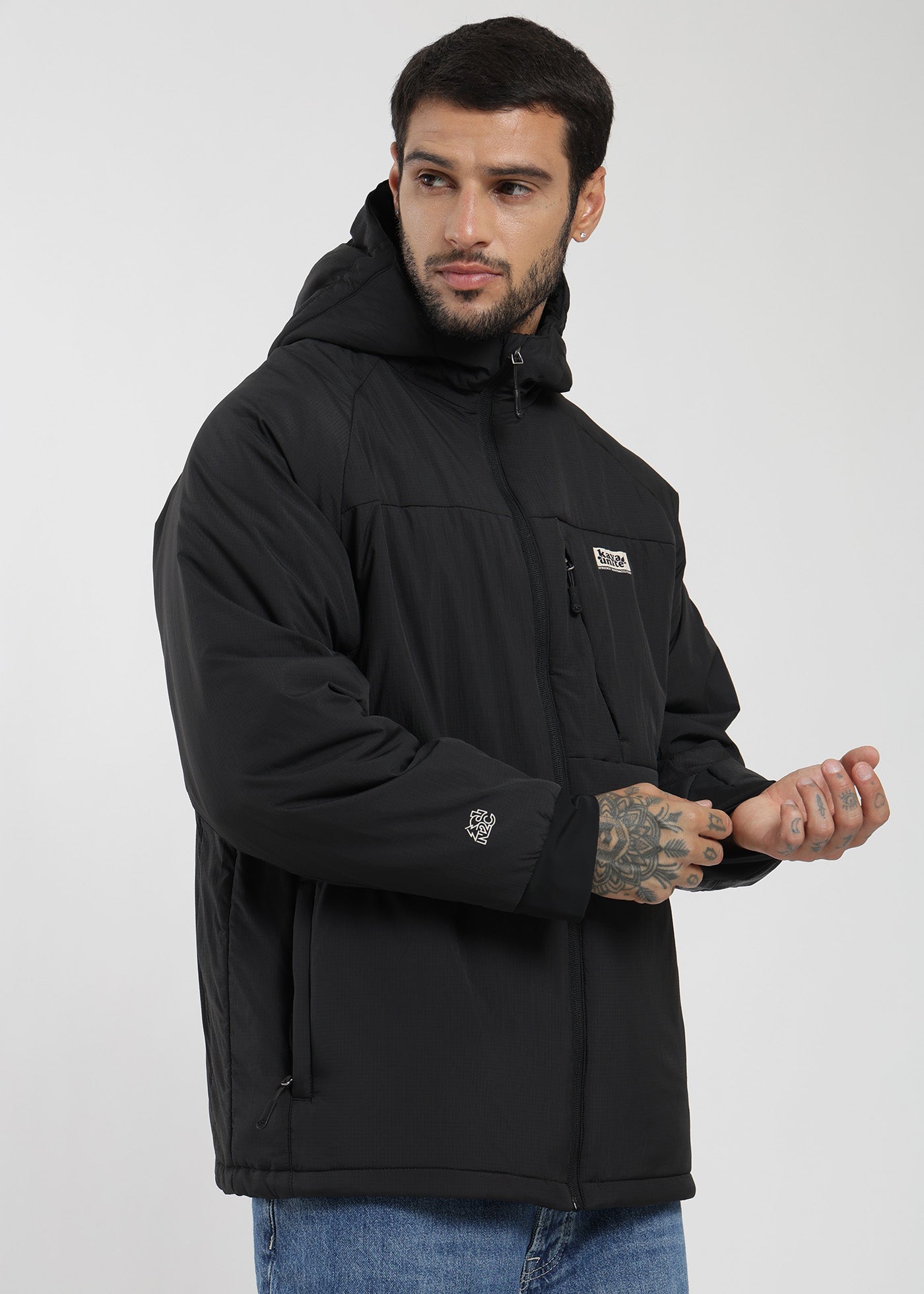 Parka Aysen Autoempacable Hombre - Negro