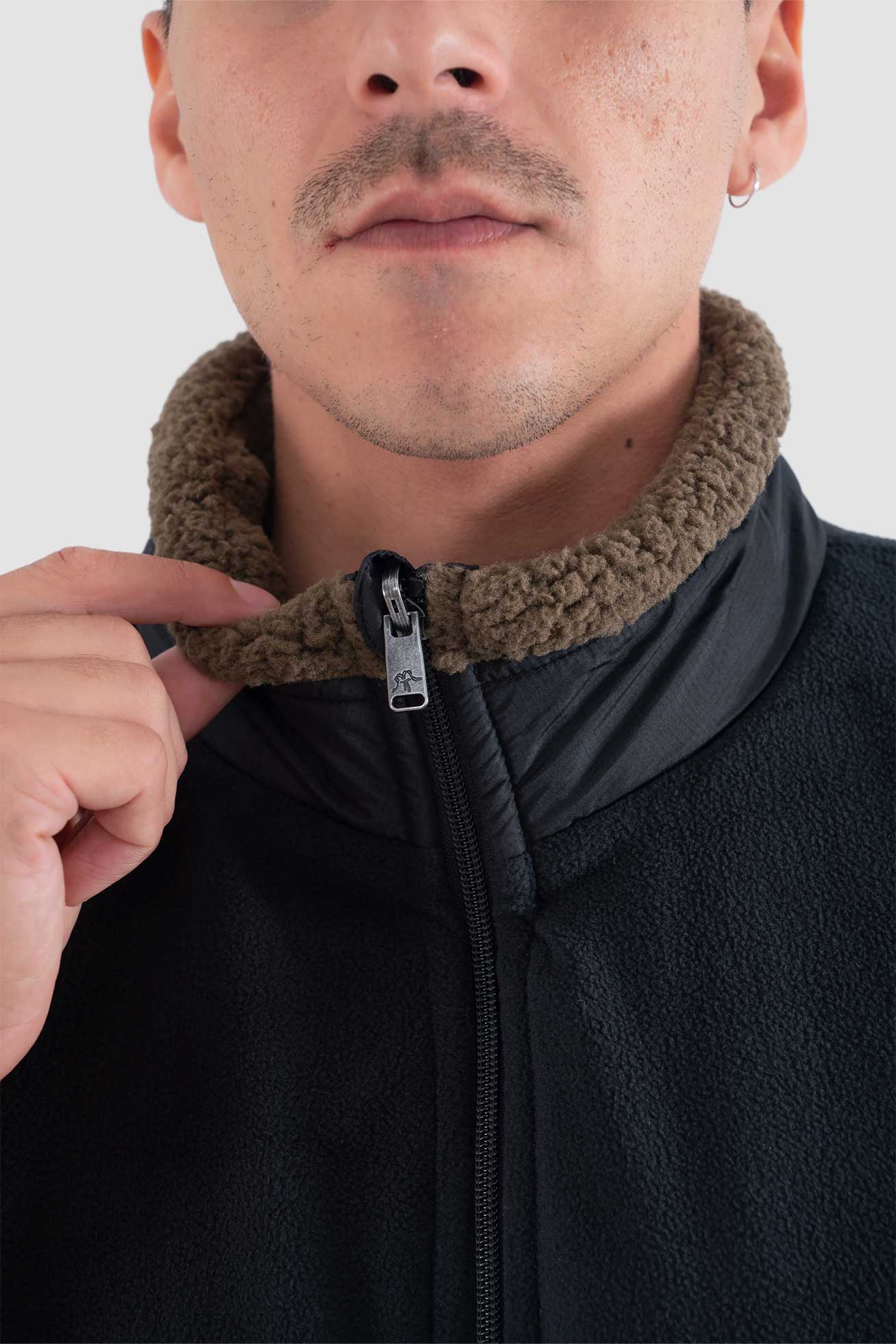 Chaqueta Sin Mangas Vest Reversible - Negro