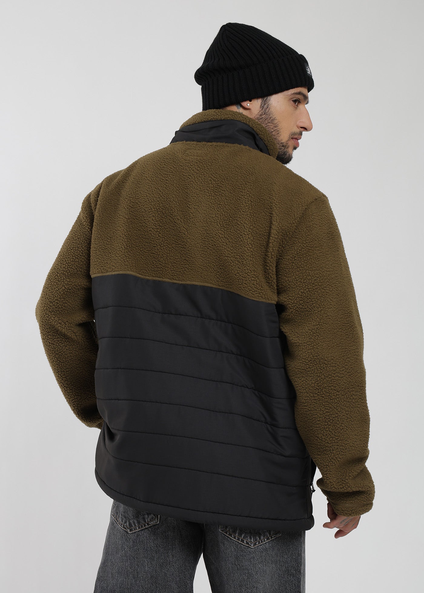 Polar Con Cierre Block Hombre Light Gray #Color_Café