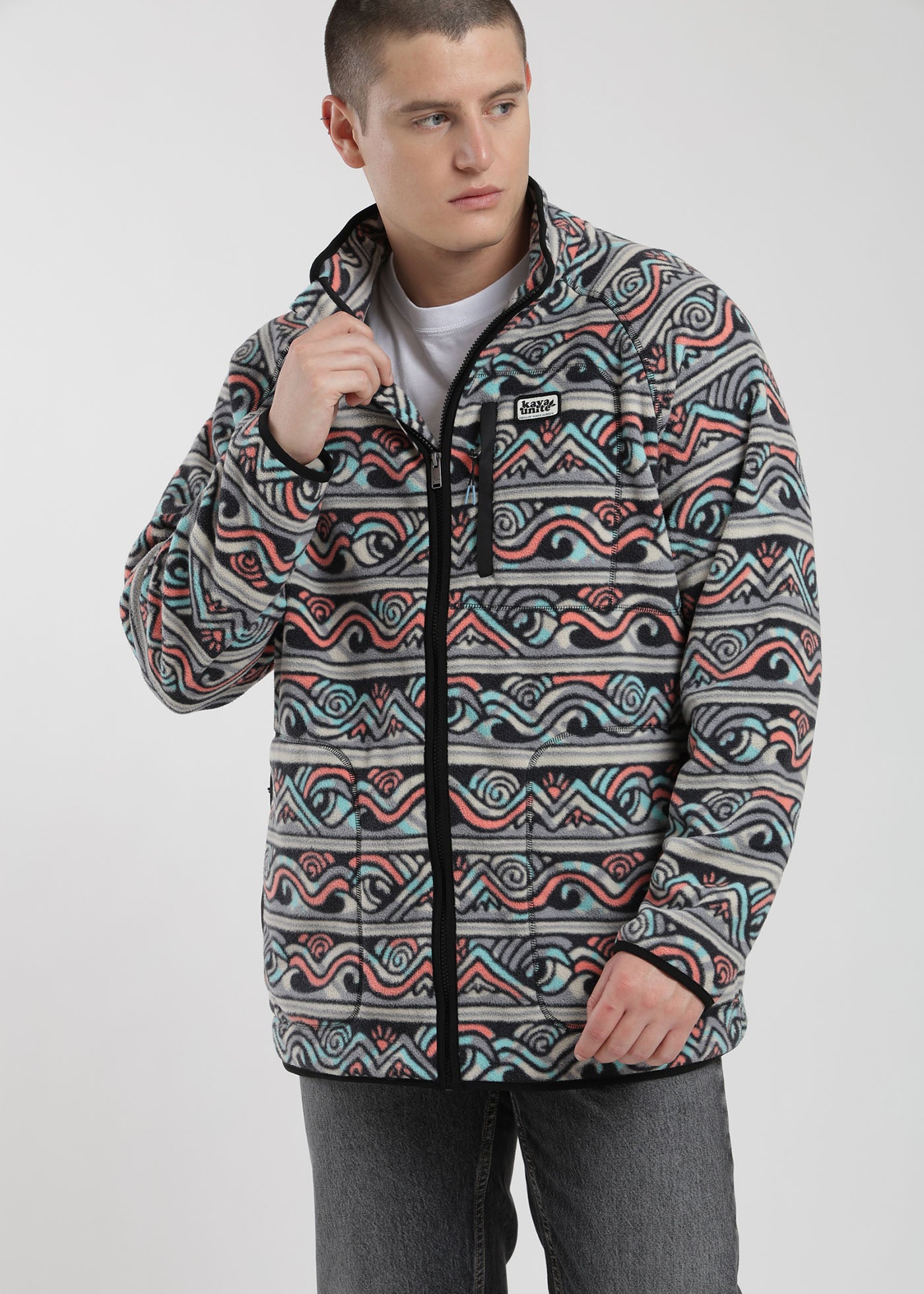 Polar Con Cierre Print Hombre