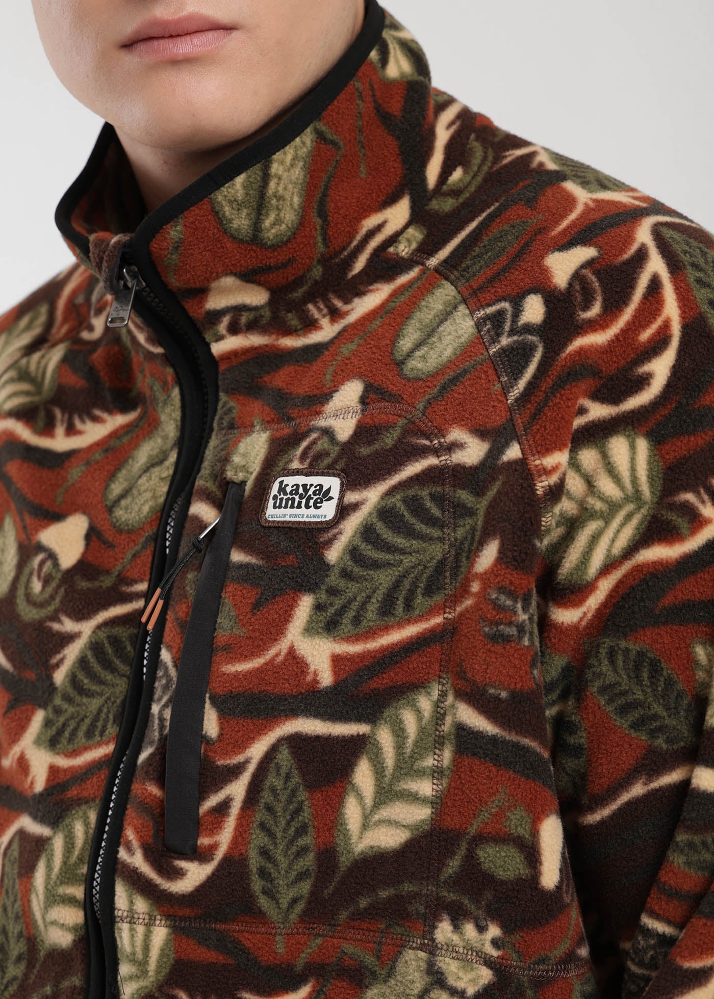 Polar Con Cierre Print Hombre Dark Slate Gray #Color_Chocolate