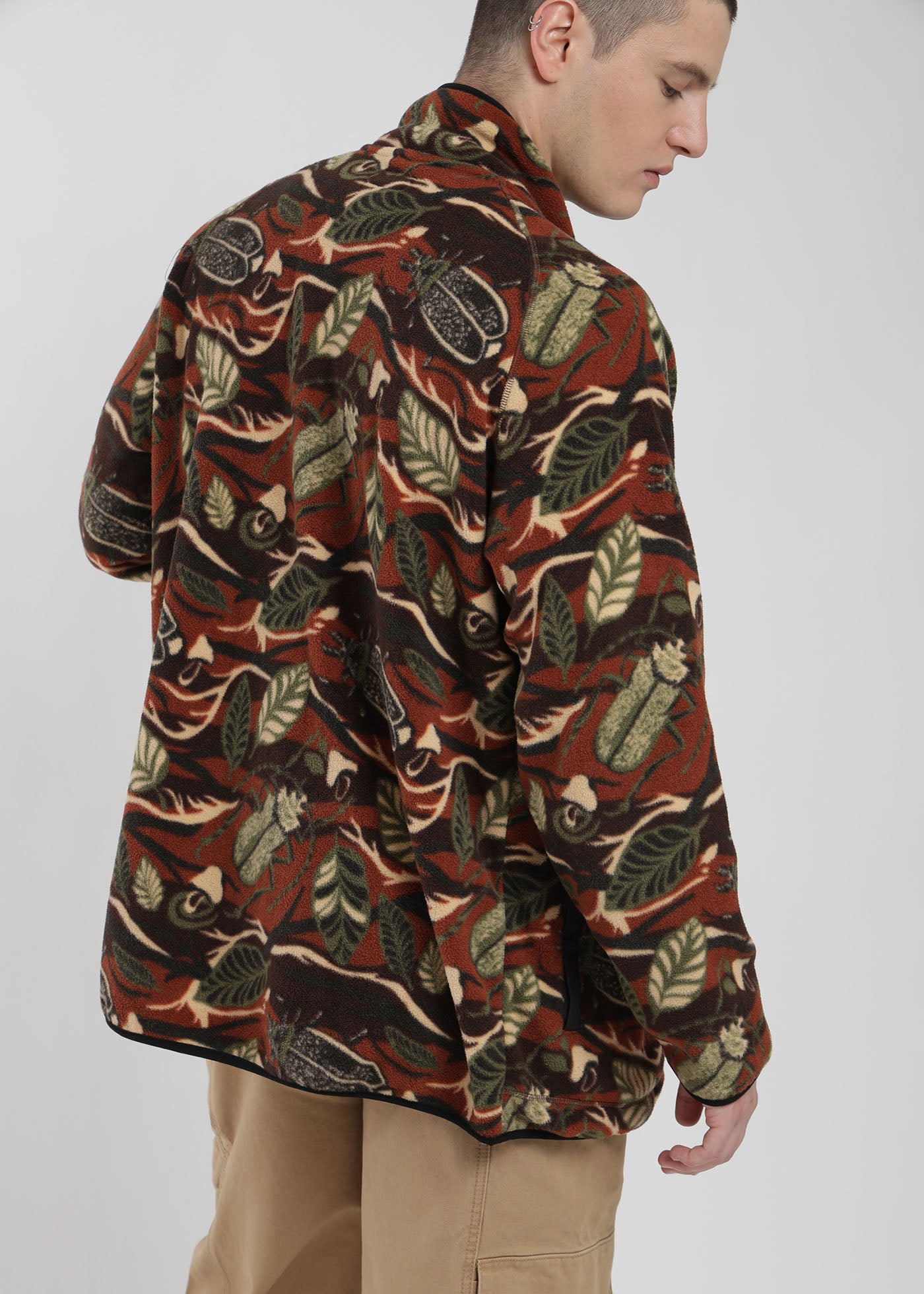 Polar Con Cierre Print Hombre Light Gray #Color_Chocolate