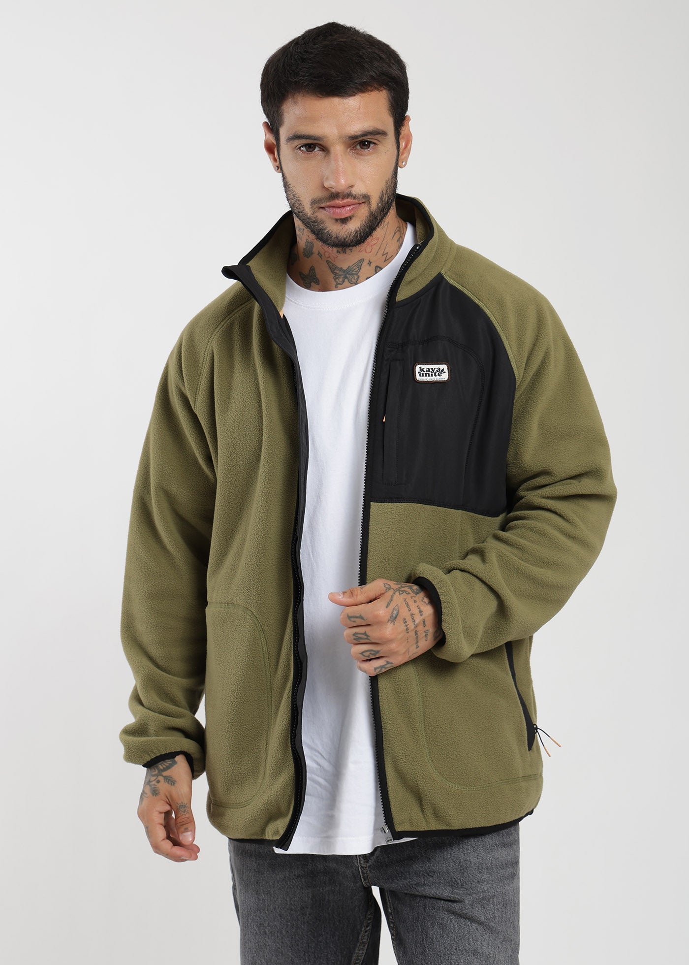 Polar Con Cierre Solid Hombre Lavender #Color_Verde