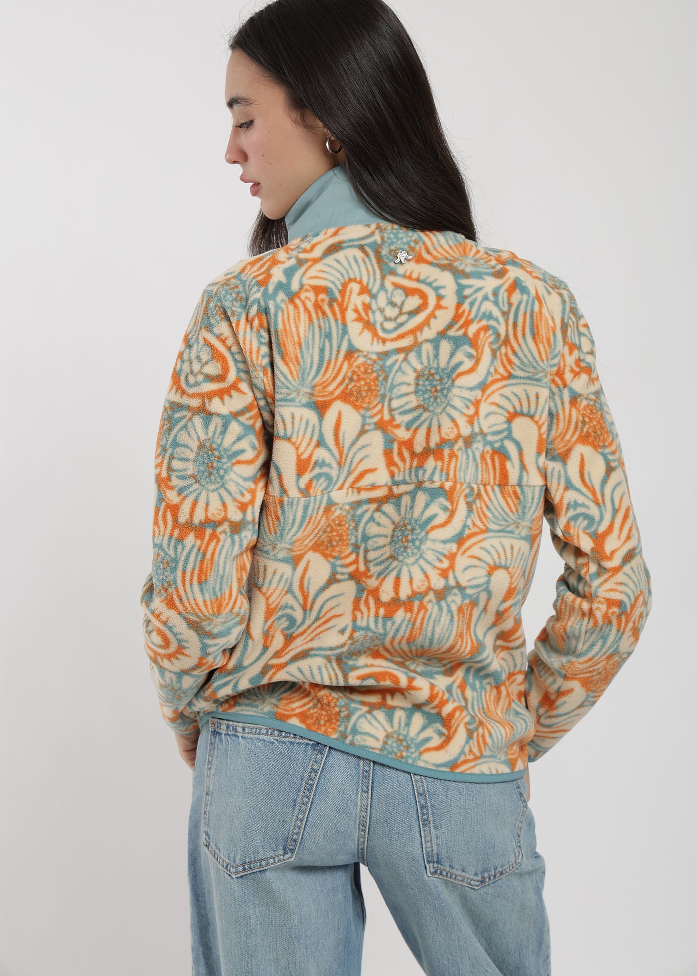 Polar Medio Cierre Raglan Mujer Calipso #Color_Calipso