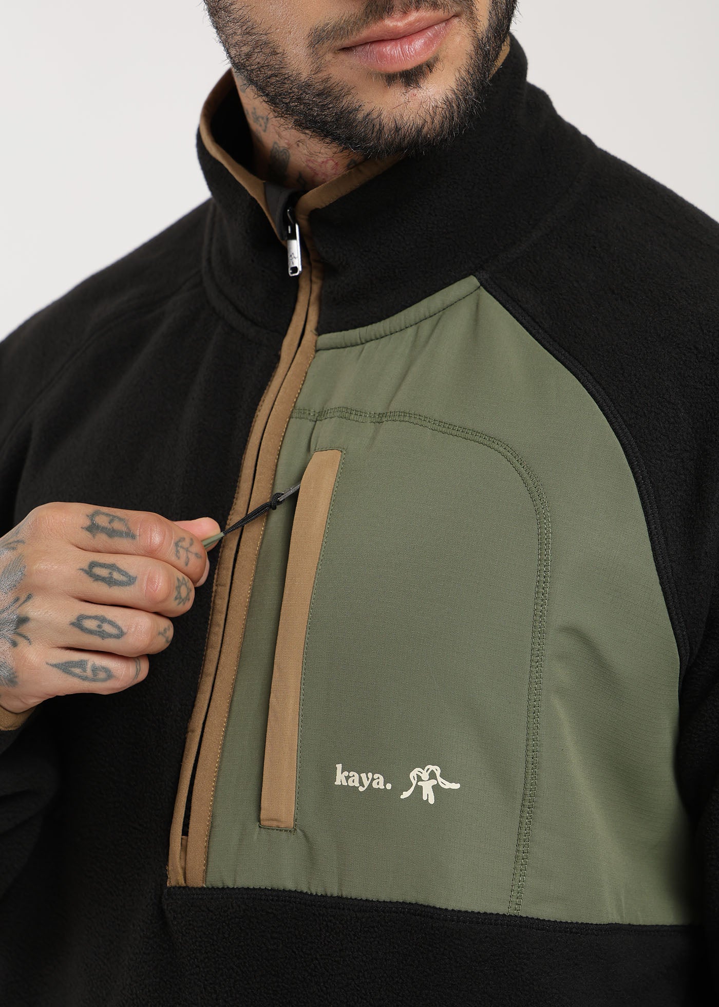 Polar Medio Cierre Retro Hombre