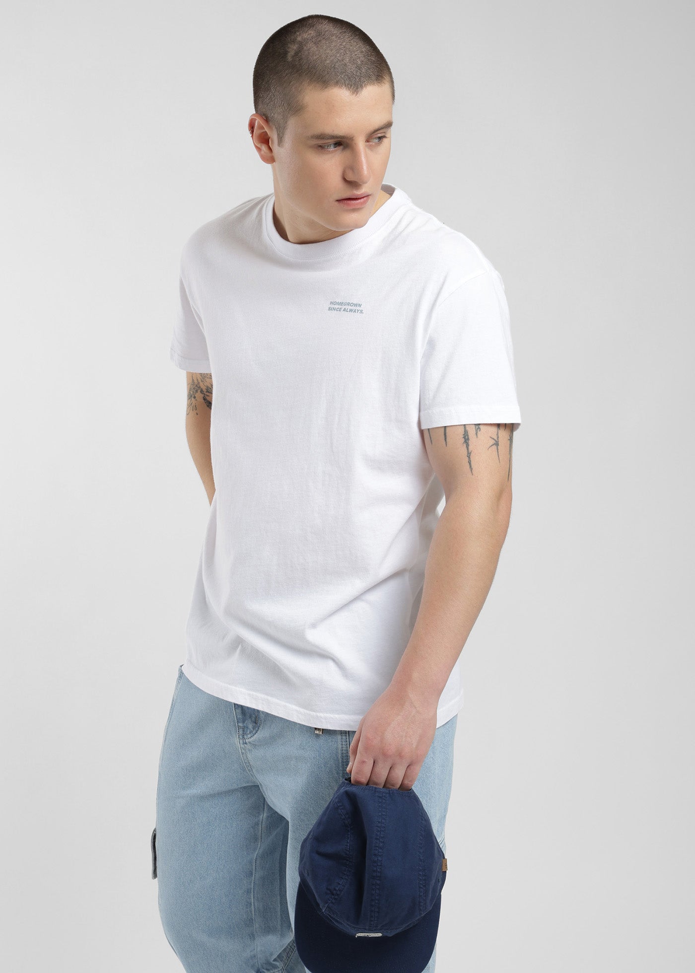 Polera Clásica Algodón Classy Hombre Lavender #Color_Blanco