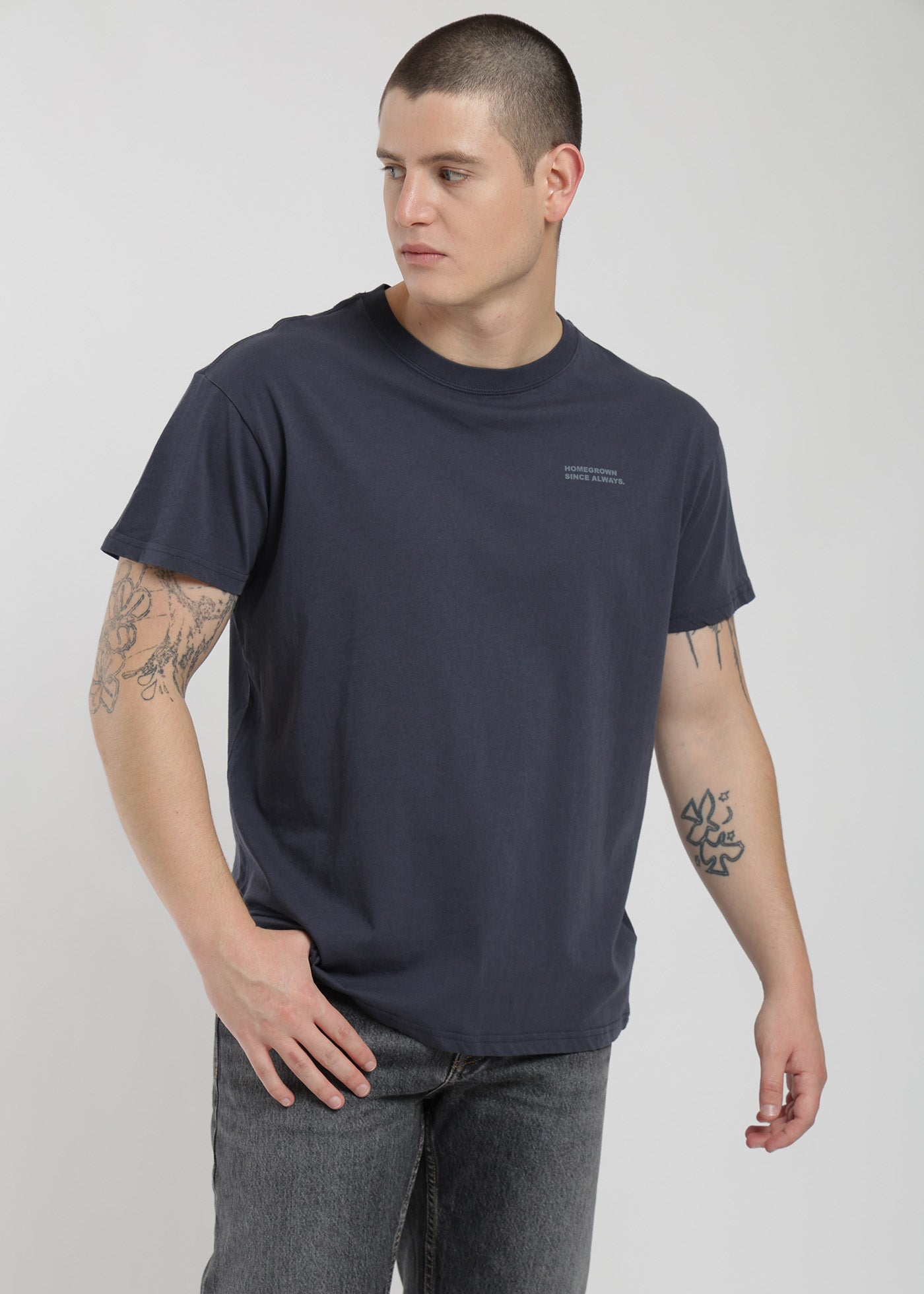Polera Clásica Algodón Classy Hombre Dark Slate Gray #Color_Navy