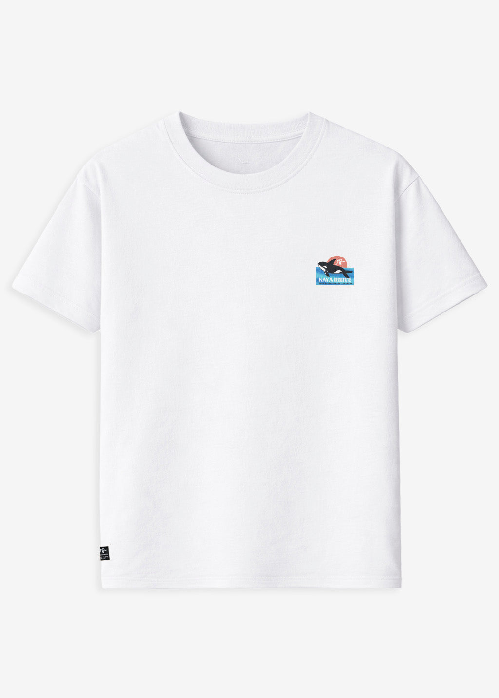 Polera Diseño Algodón Print Blue Hombre - Blanco