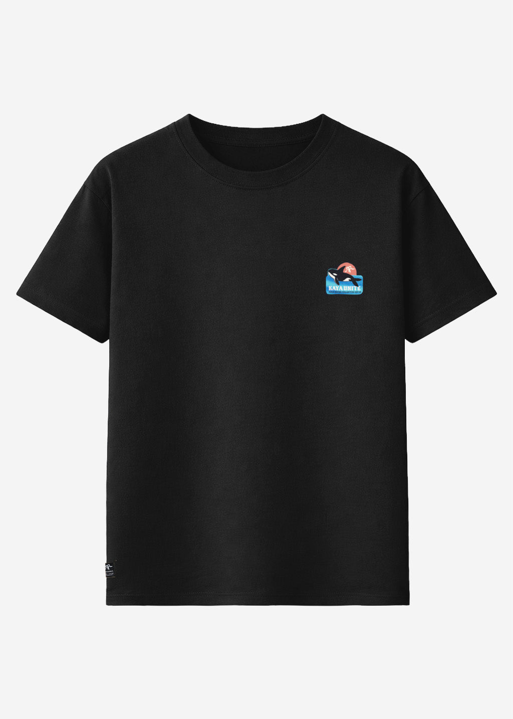 Polera Diseño Algodón Print Blue Hombre - Negro