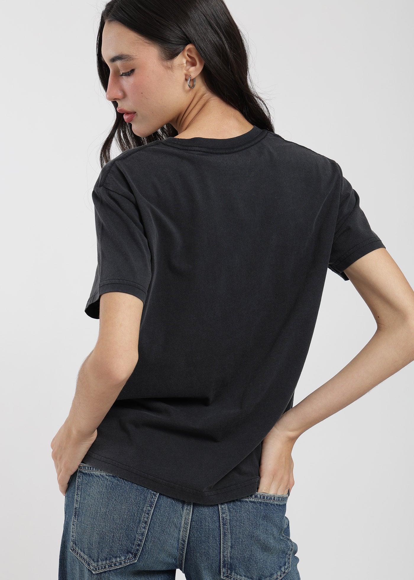 Polera Diseño Algodón Print Culture Mujer - Negra Light Gray