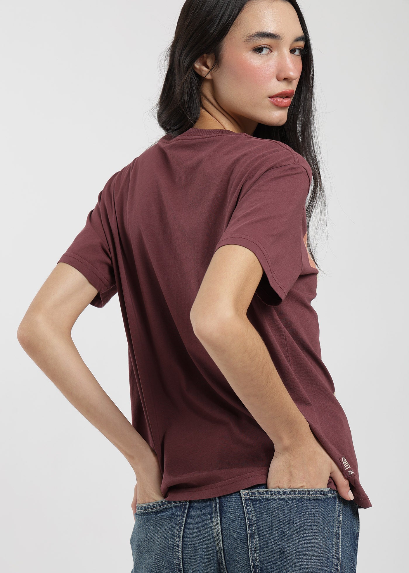 Polera Diseño Algodón Print Earth Mujer - Cherry Lavender