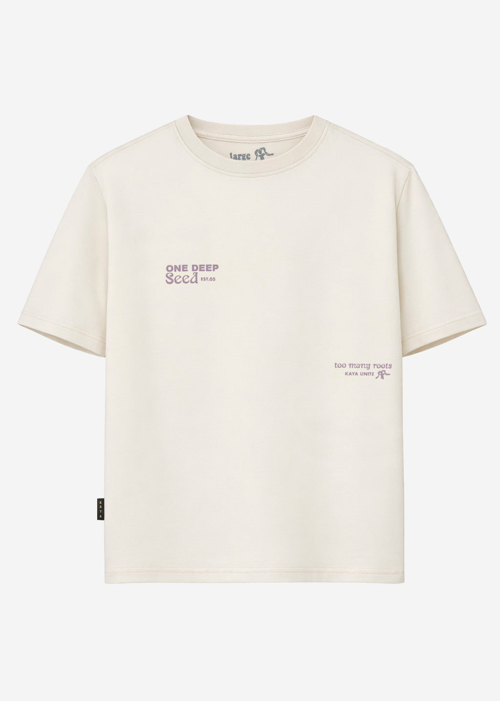 Polera Oversize Algodón Aniversario Hombre - Bone