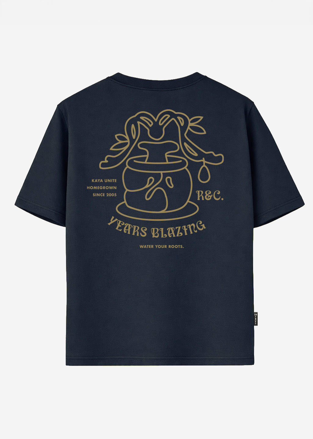 Polera Oversize Algodón Aniversario Hombre - Navy