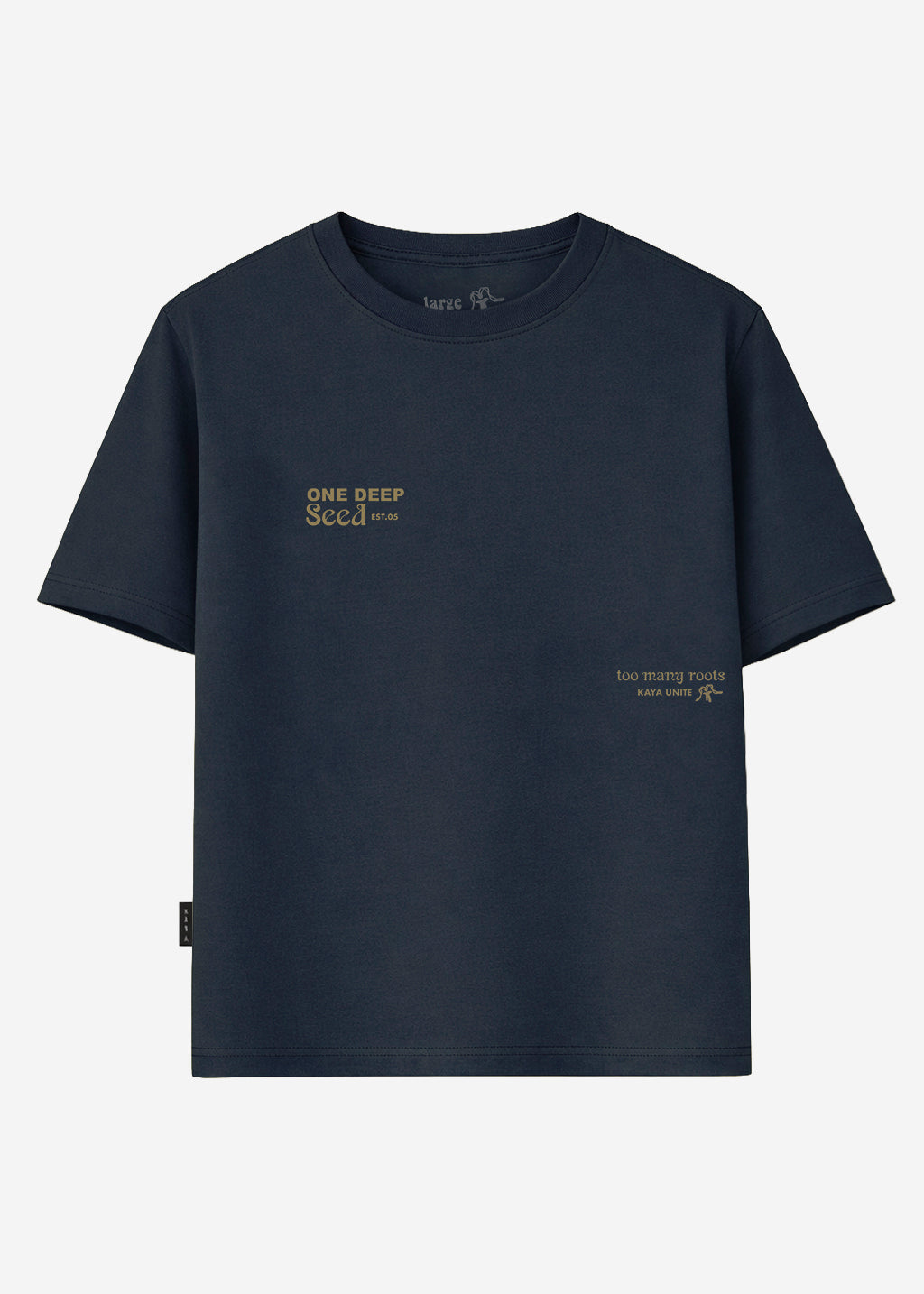 Polera Oversize Algodón Aniversario Hombre - Navy