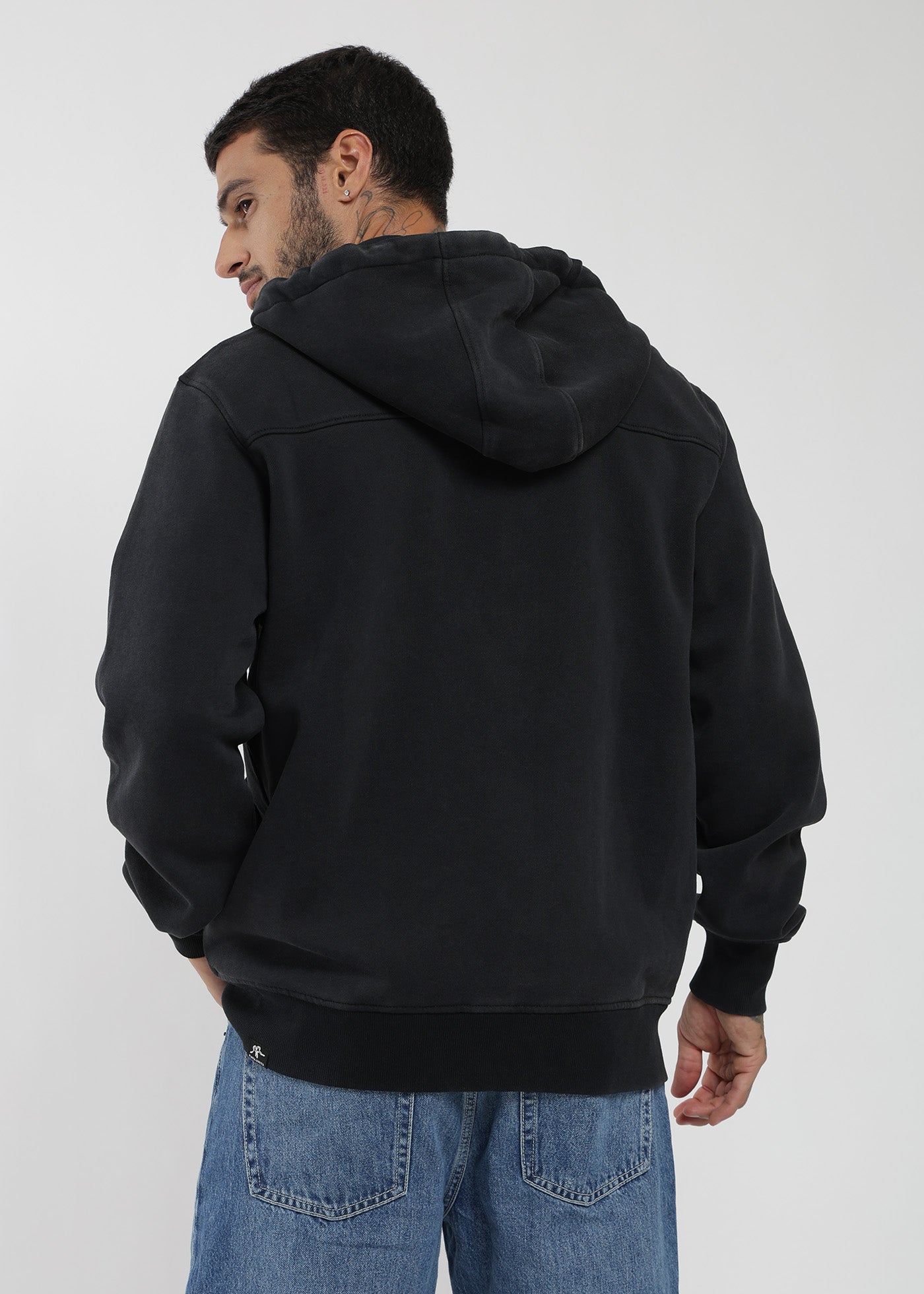 Polerón Con Cierre Daily Hombre Black #Color_Negro