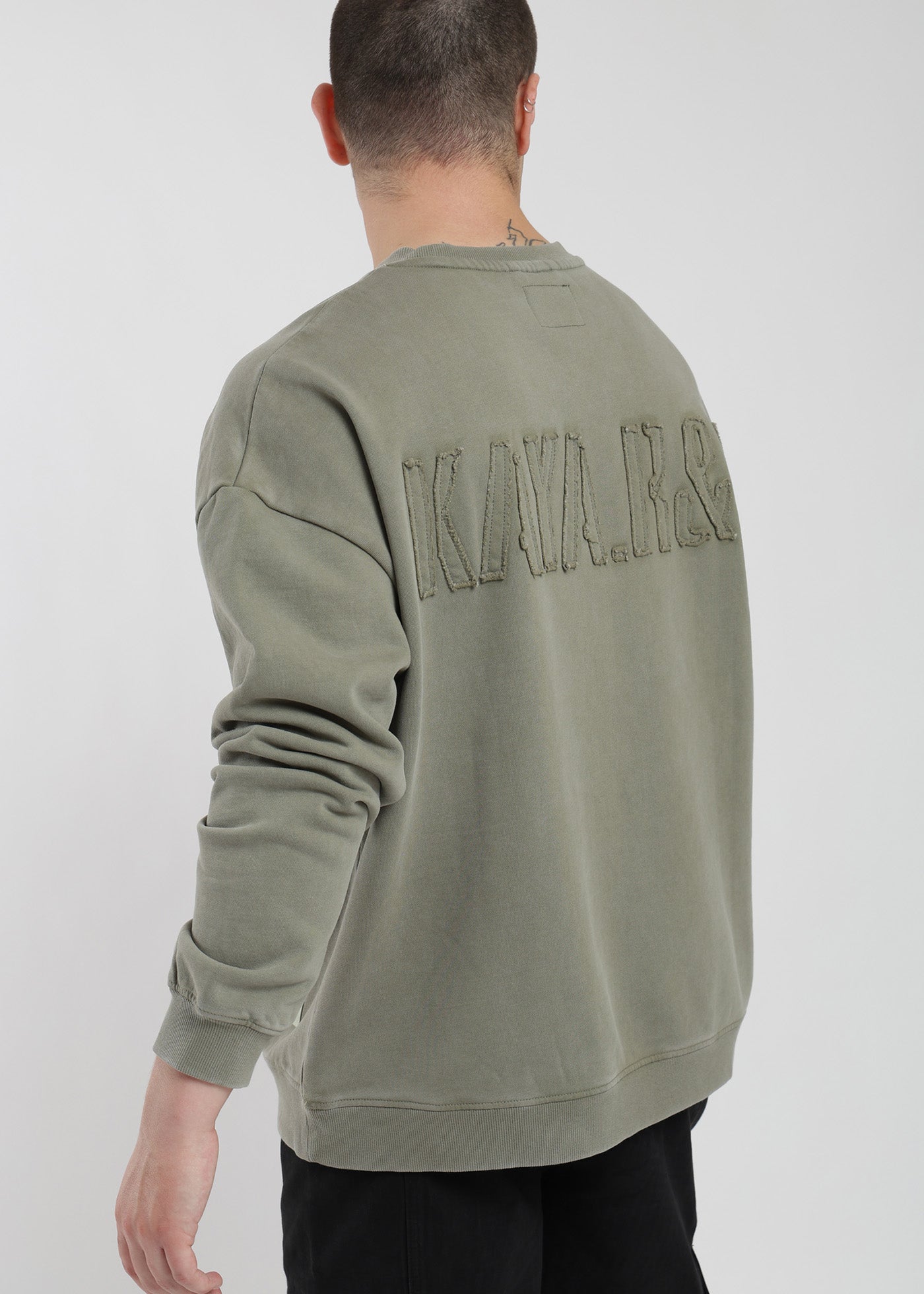 Polerón Cuello Redondo Street Hombre - Oliva