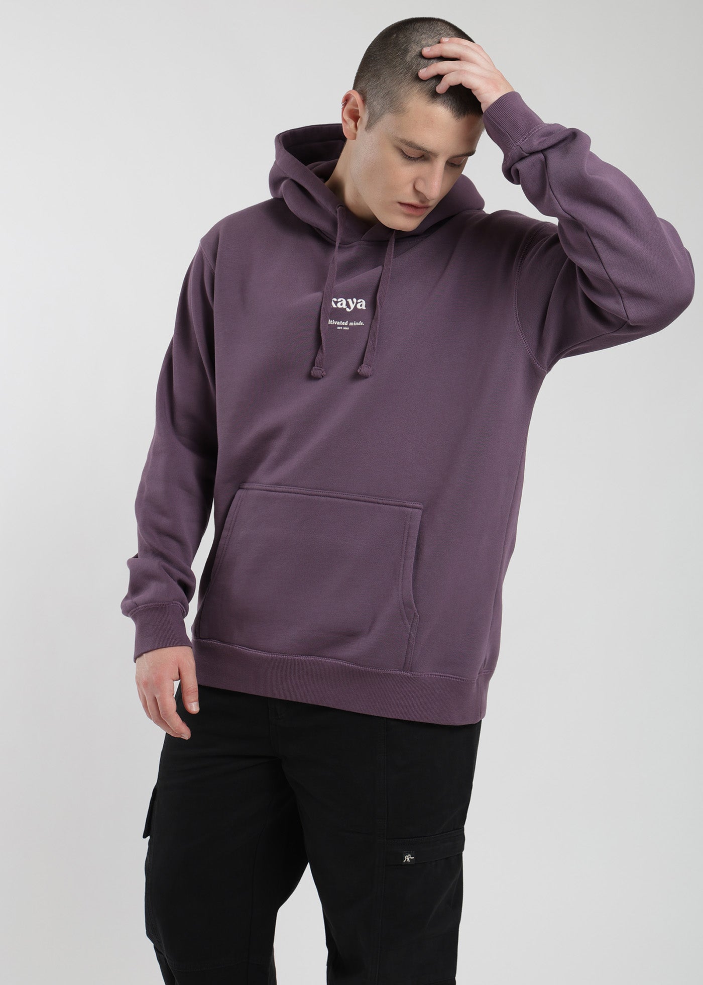 Polerón Hoodie Kaya Hombre - Morado