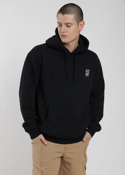 Polerón Hoodie Patch Hombre - Negro