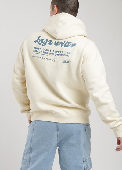 Polerón Hoodie Print Hombre Light Gray