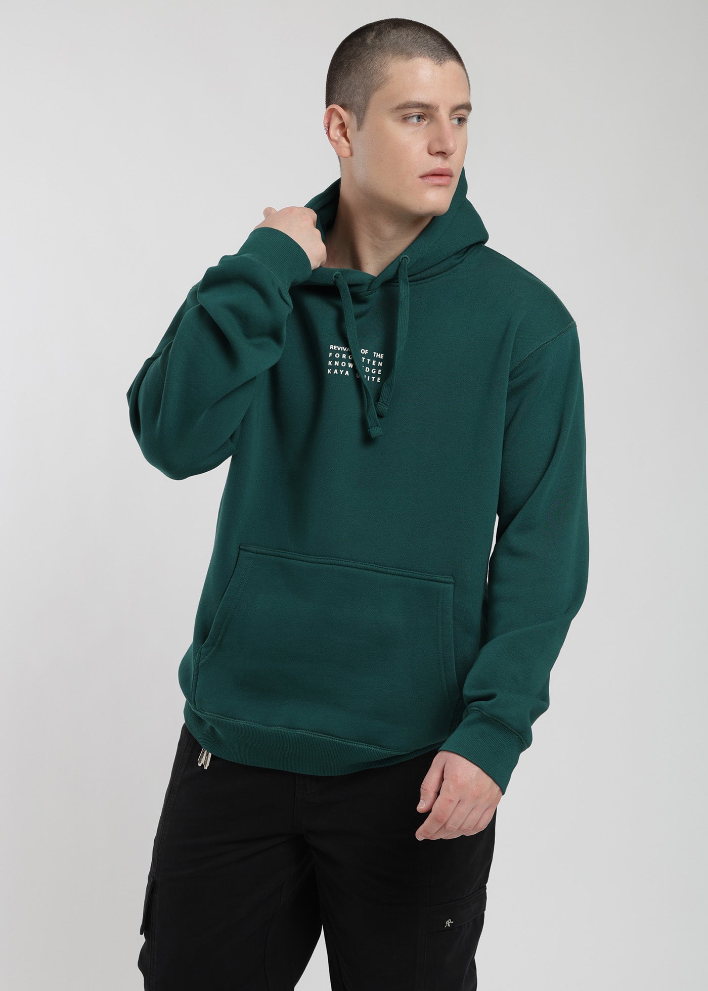 Polerón Hoodie Roots Hombre - Verde
