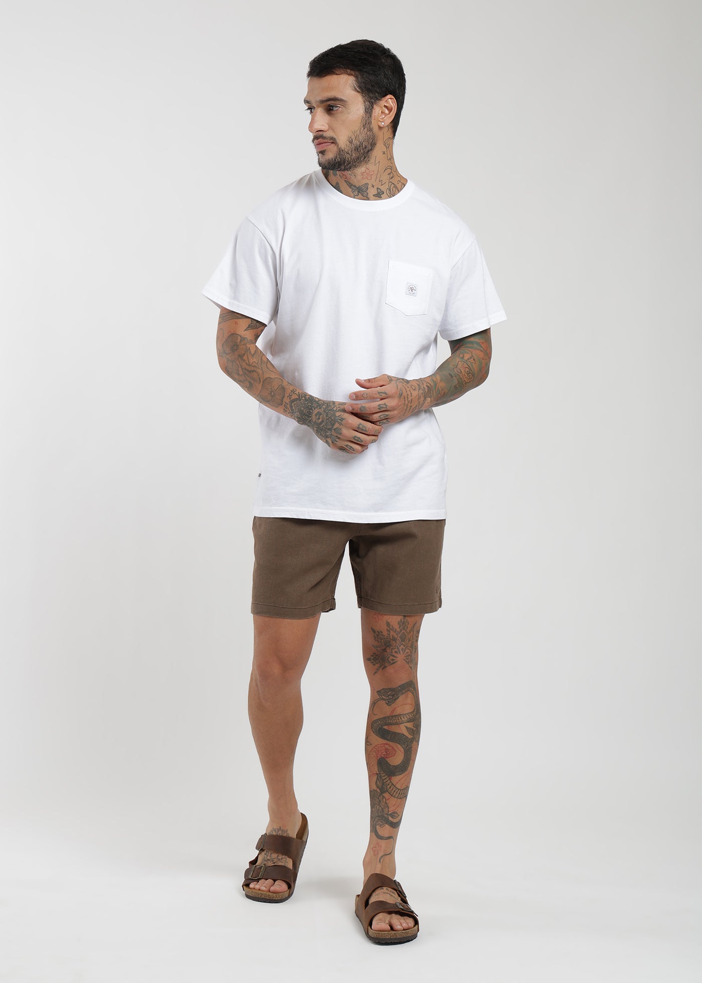 Short Clásico Lino Hombre