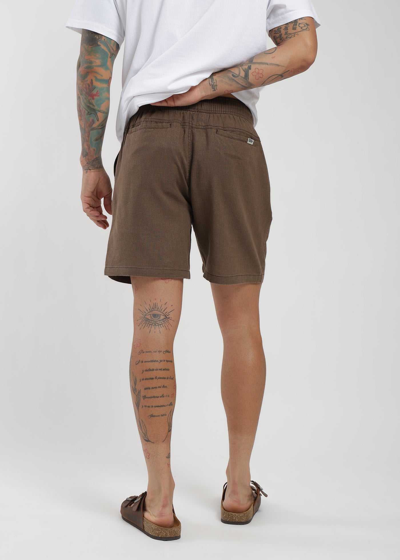 Short Clásico Lino Hombre