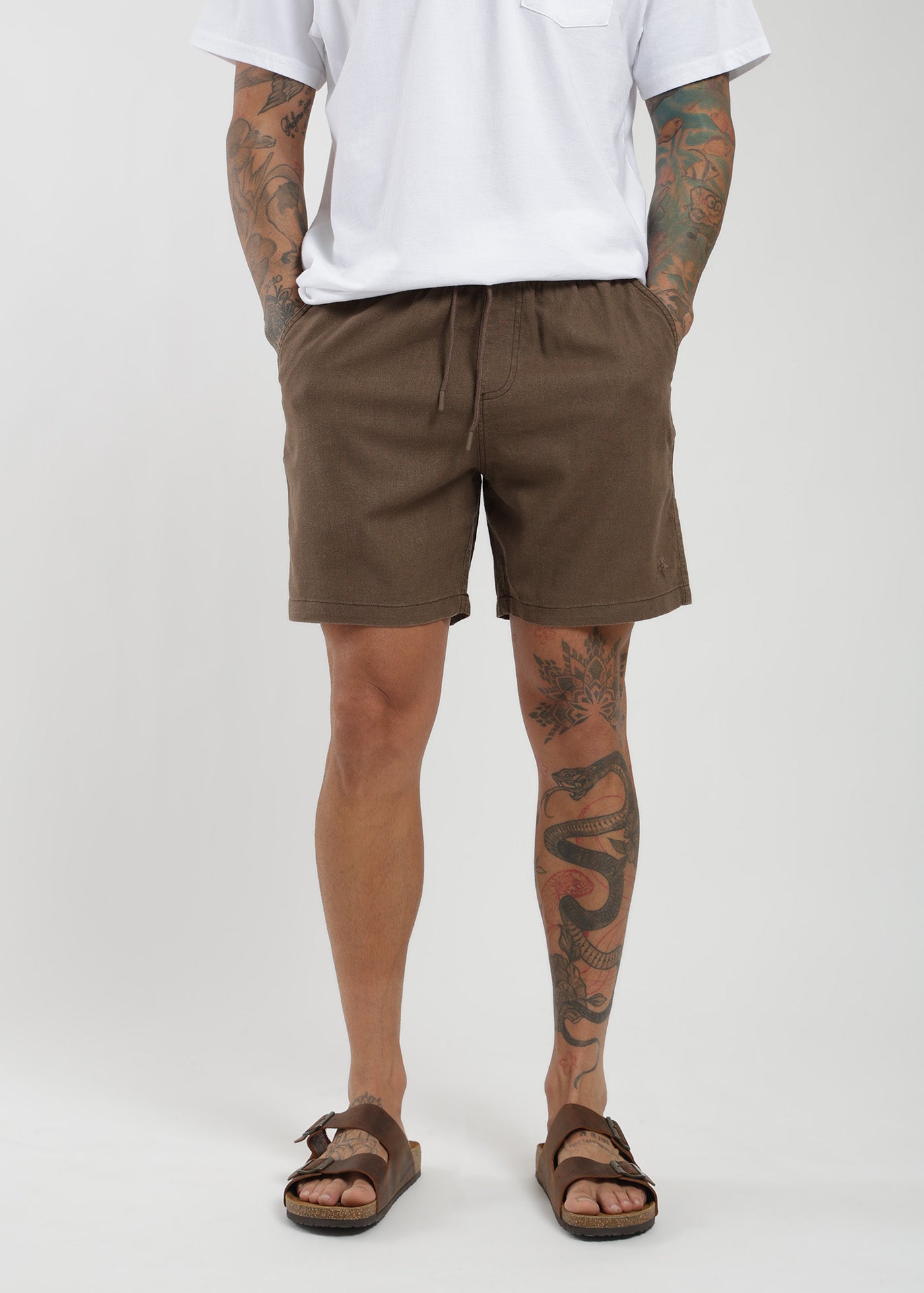 Short Clásico Lino Hombre